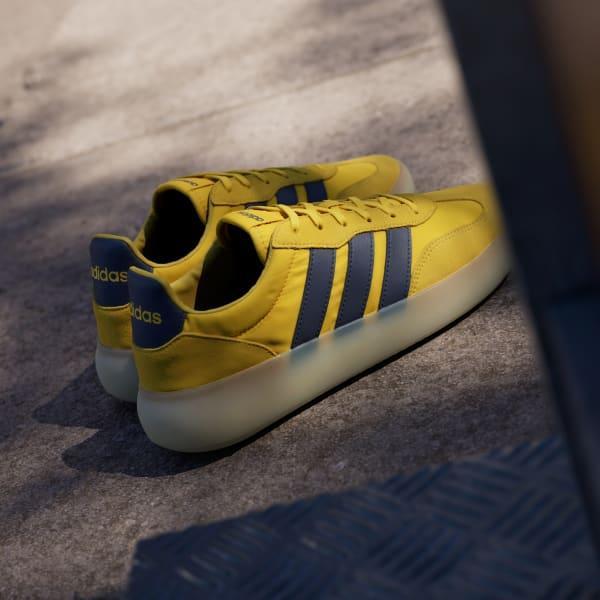 adidas Barreda Decode Men's Sportswear Shoes, Size: 12, Utility Yellow Blue Product Image