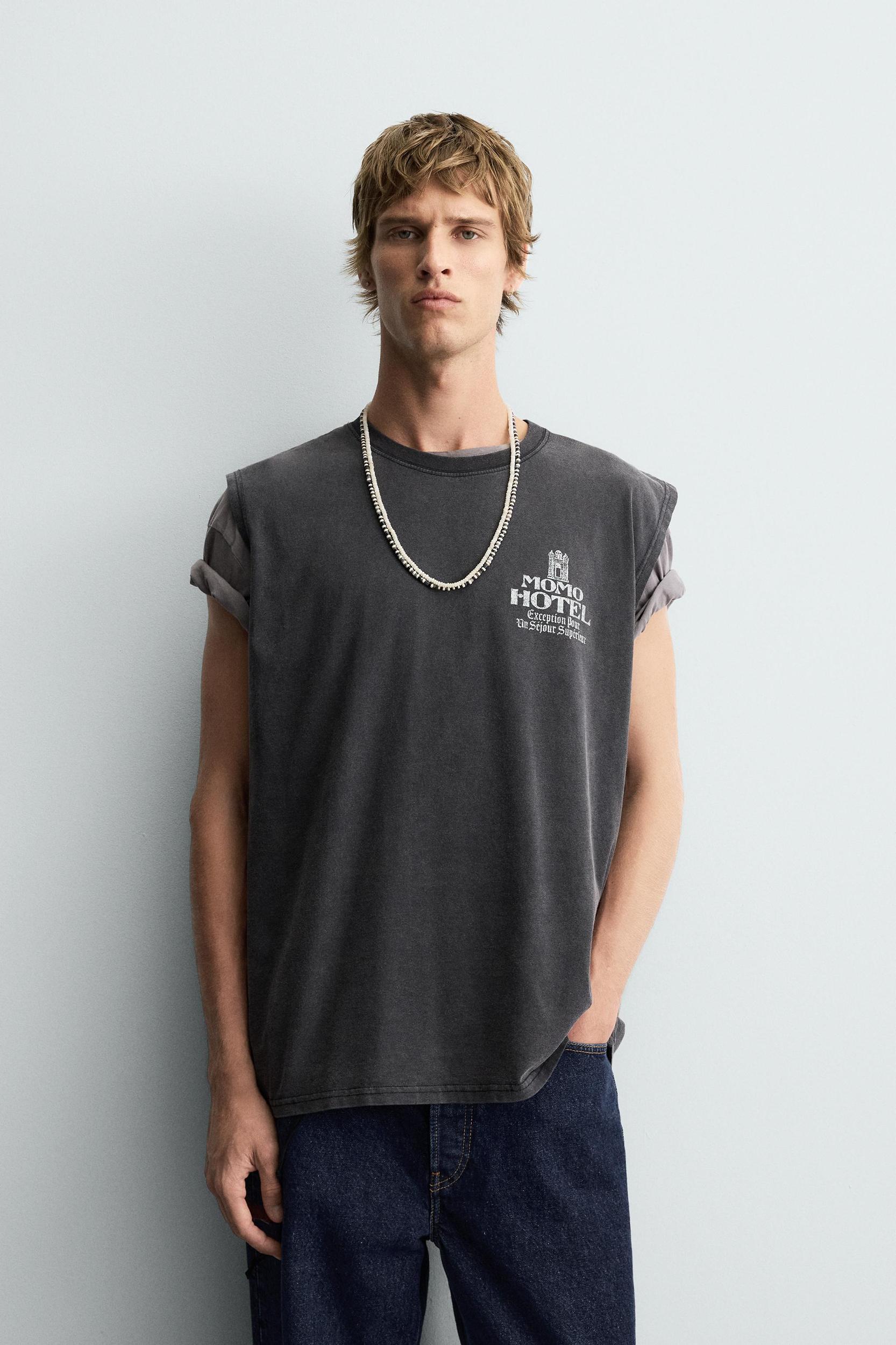 WASHED PRINT TANK TOP Product Image