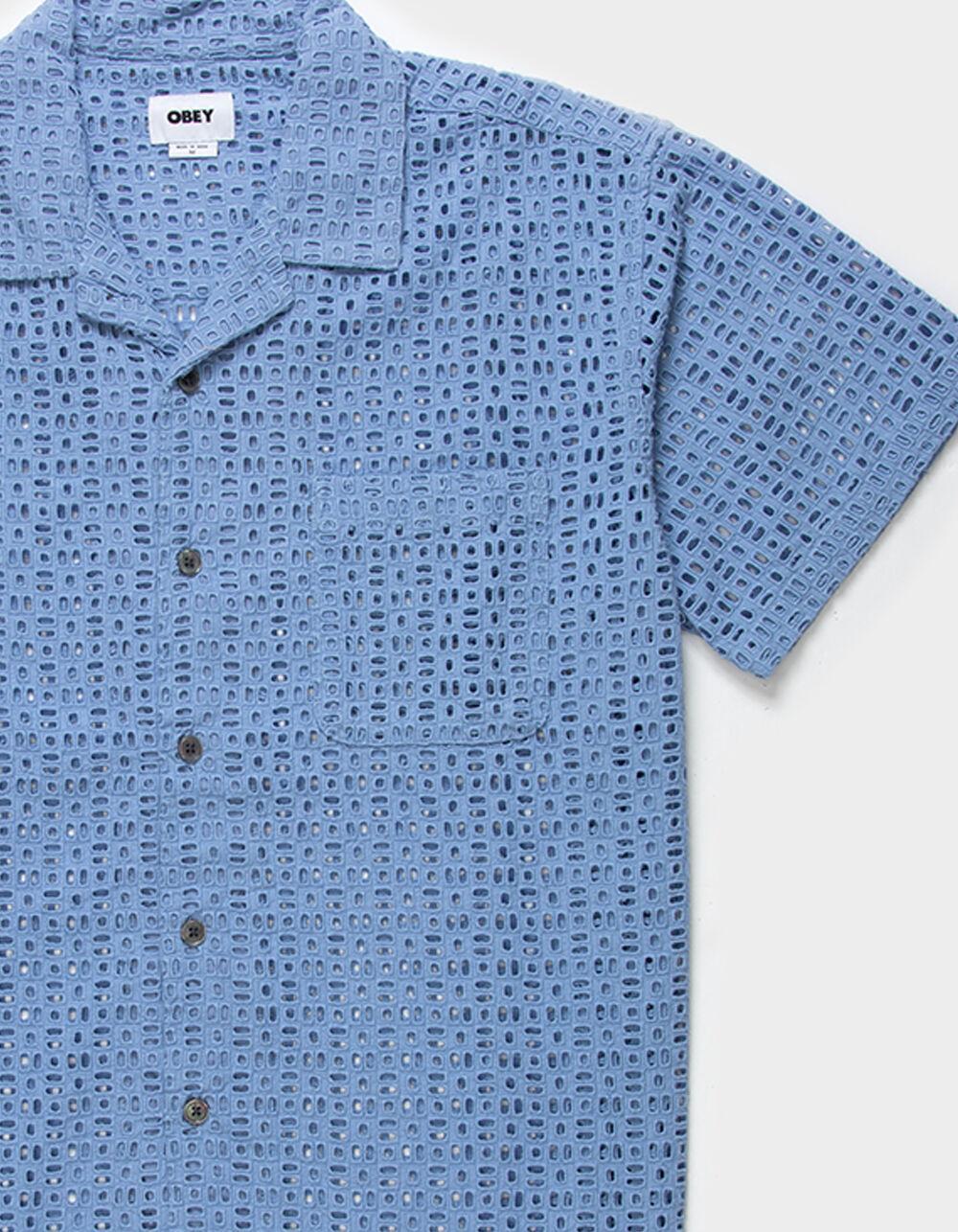 OBEY Vida Eyelet Mens Button Up Shirt Product Image