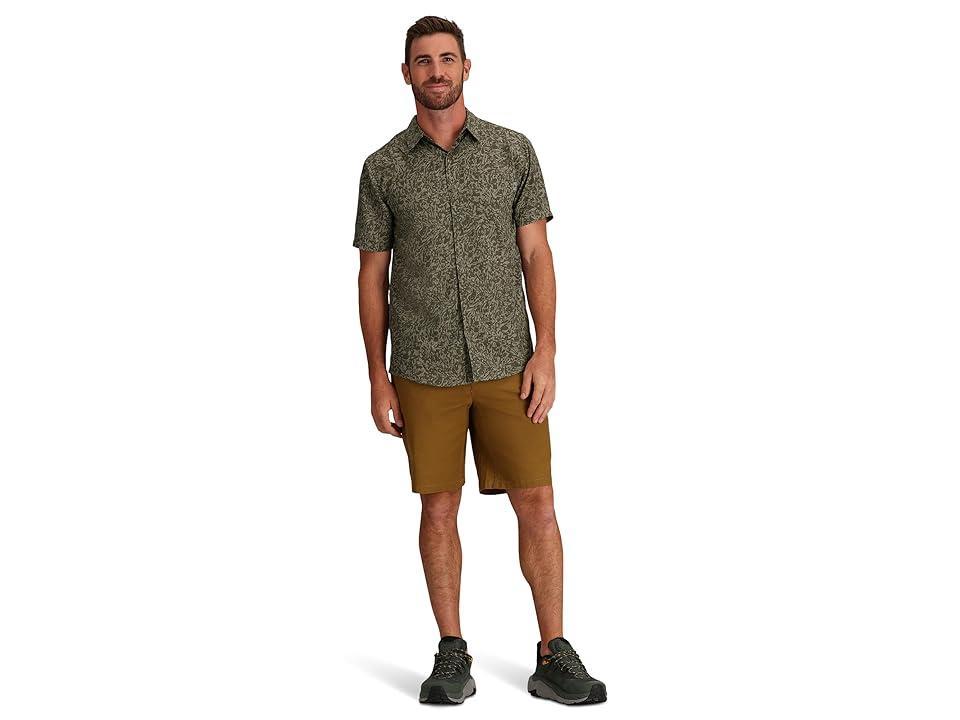 Royal Robbins Amp Lite Printed Short Sleeve (Deep Blue Fortuna Print) Men's Clothing Product Image
