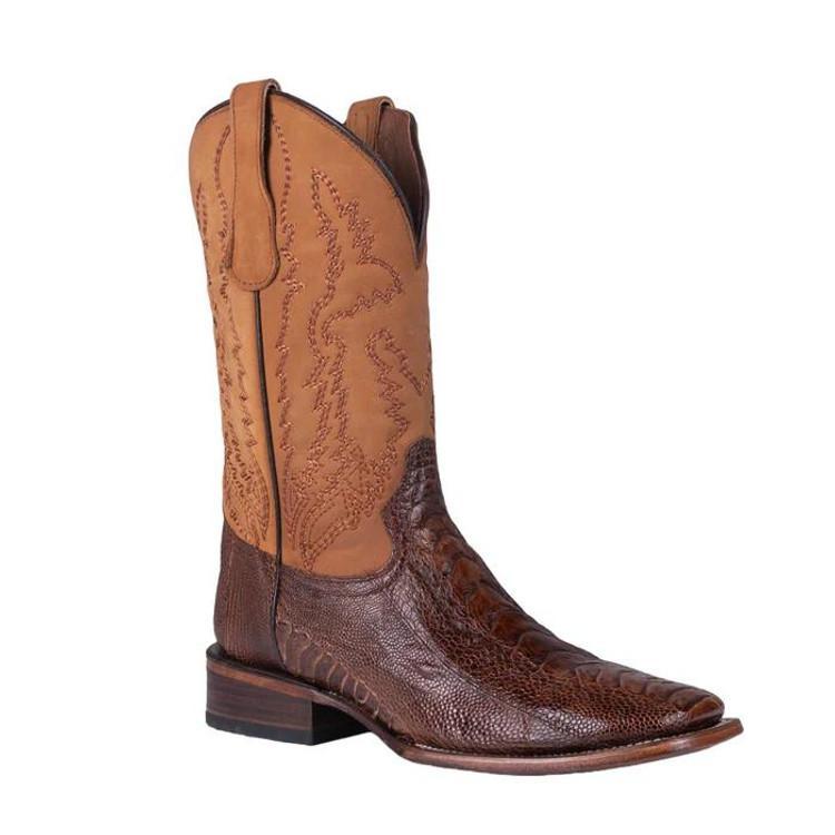 SALE Circle G by Corral® Men's Brass Ostrich Leg Square Toe Boots Product Image