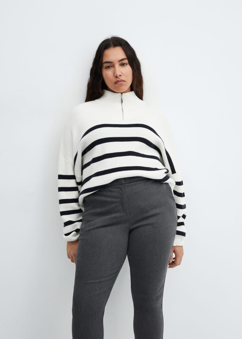 Mango Womens Crop Skinny Pants Product Image