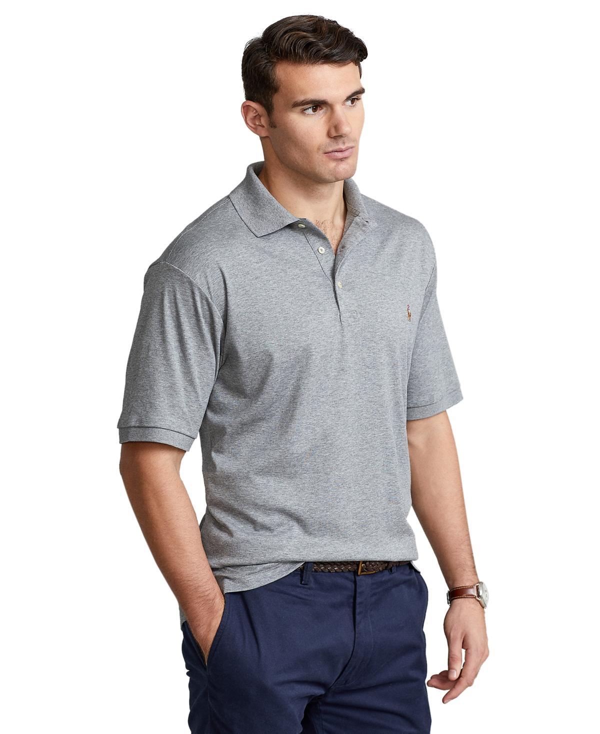 Polo Ralph Lauren Big  Tall Classic Fit Soft Cotton Multi-Colored Pony Polo Shirt Product Image