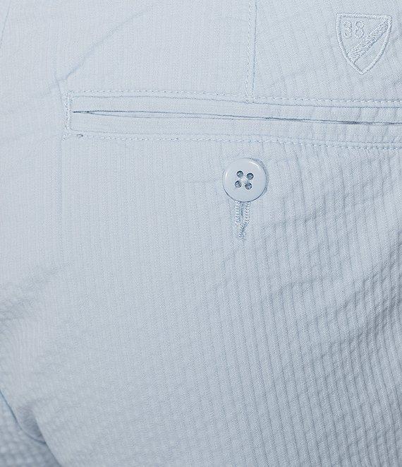 Cremieux Blue Label Seersucker Solid Garment Dyed Madison 8#double; Inseam Shorts Product Image