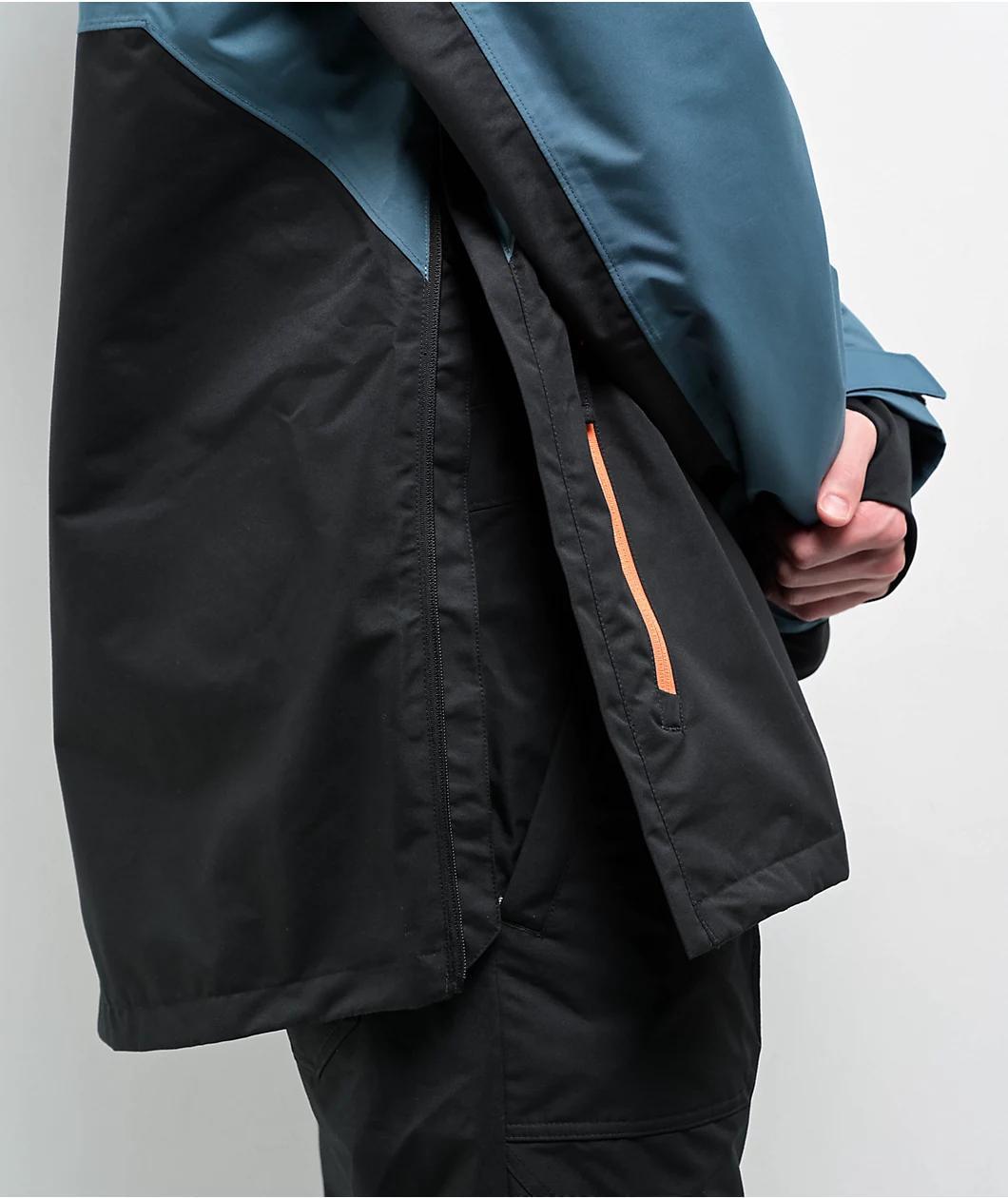 Aperture Atlas Turquoise Aqua & Black 10K Anorak Snowboard Jacket 2025 Product Image