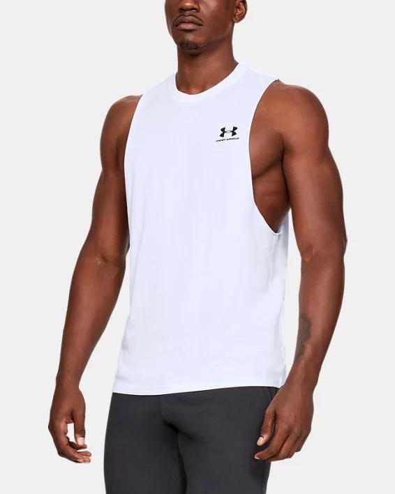 UA Left Chest Cut-Off Mens Tank Product Image
