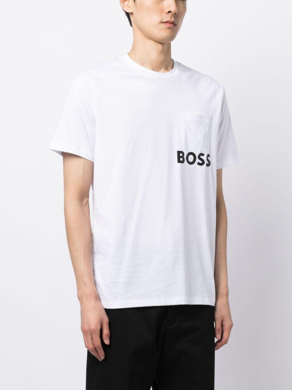 BOSS Loungewear White Logo Top Product Image