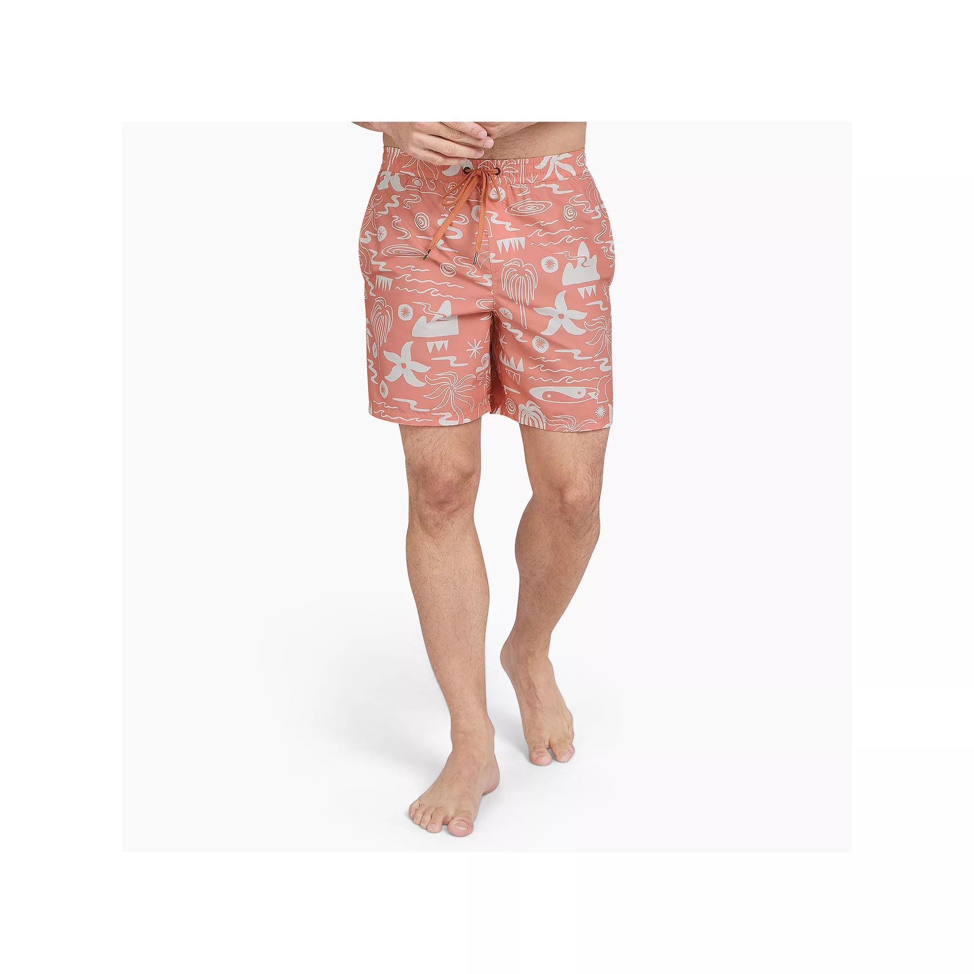 Men's Quiksilver 6.5" Beachside Swim Trunks, Size: Small, Canyon Clay Product Image