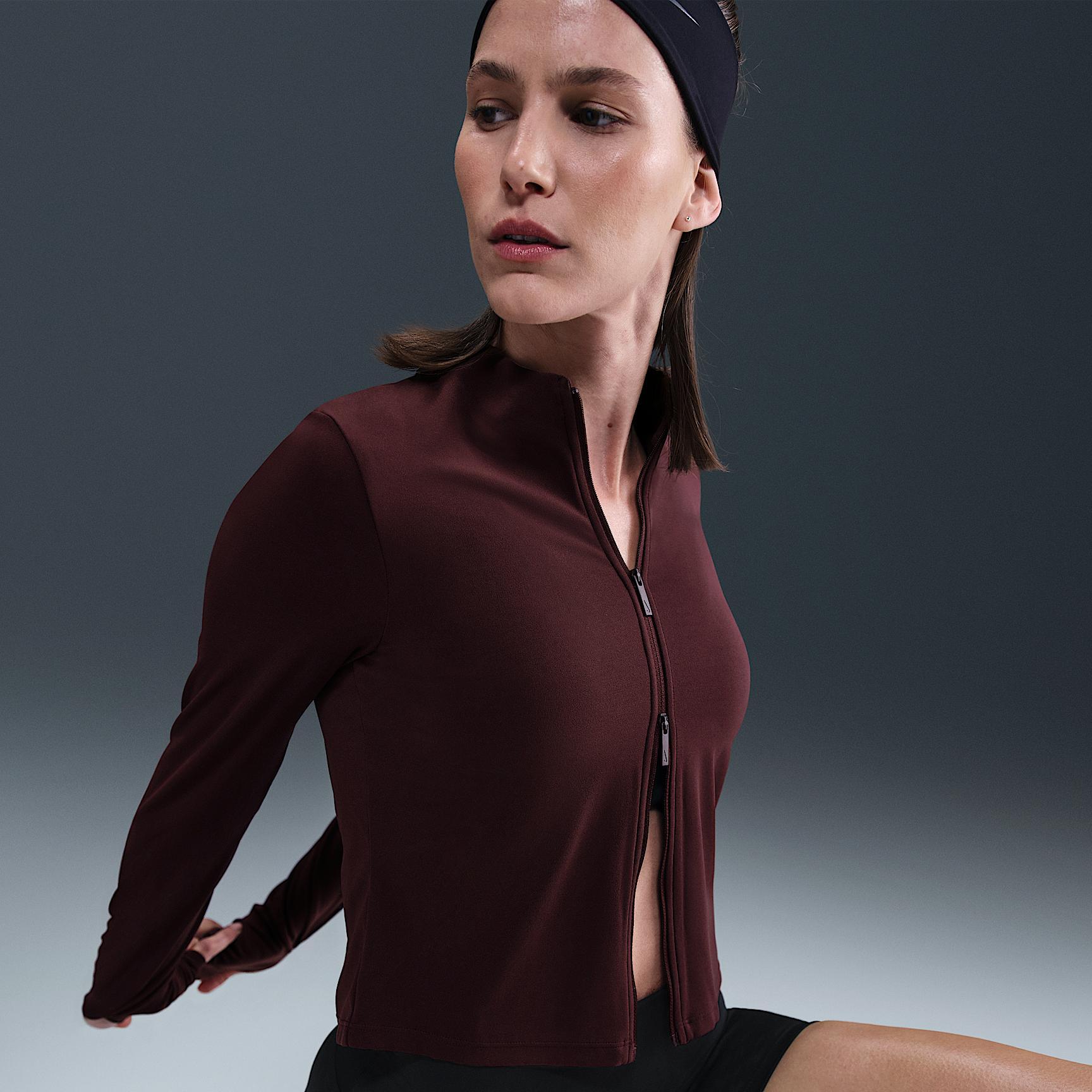 Nike Zenvy Women's Dri-FIT Full-Zip Long-Sleeve Top Product Image