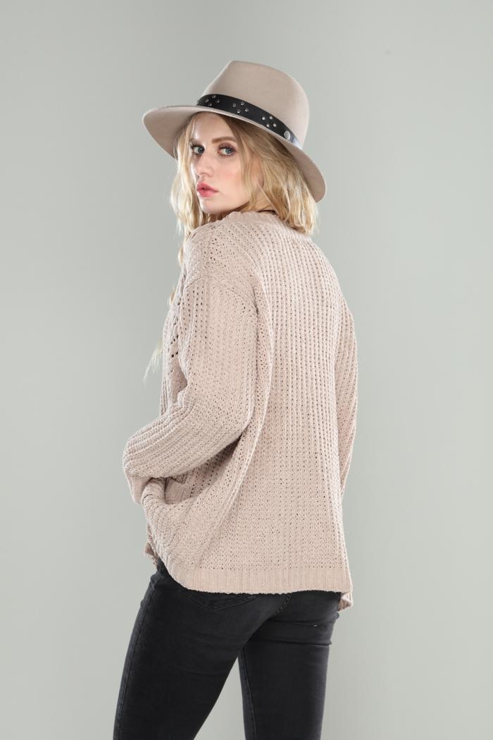 Soft Chenille Sweater Cardigan Product Image