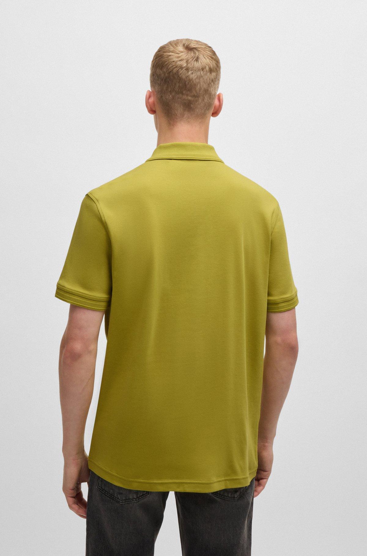Interlock-cotton polo shirt with logo print Product Image