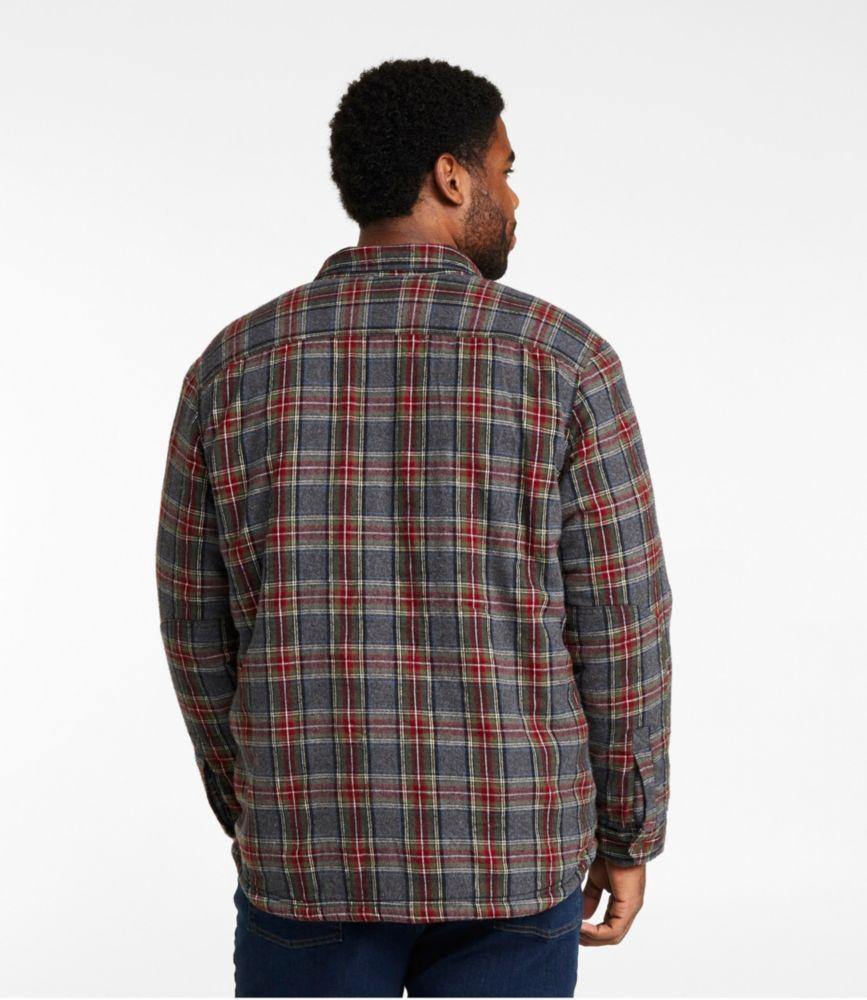 
                            Men's Sherpa-Lined Scotch Plaid Shirt, Slightly Fitted
                         Product Image