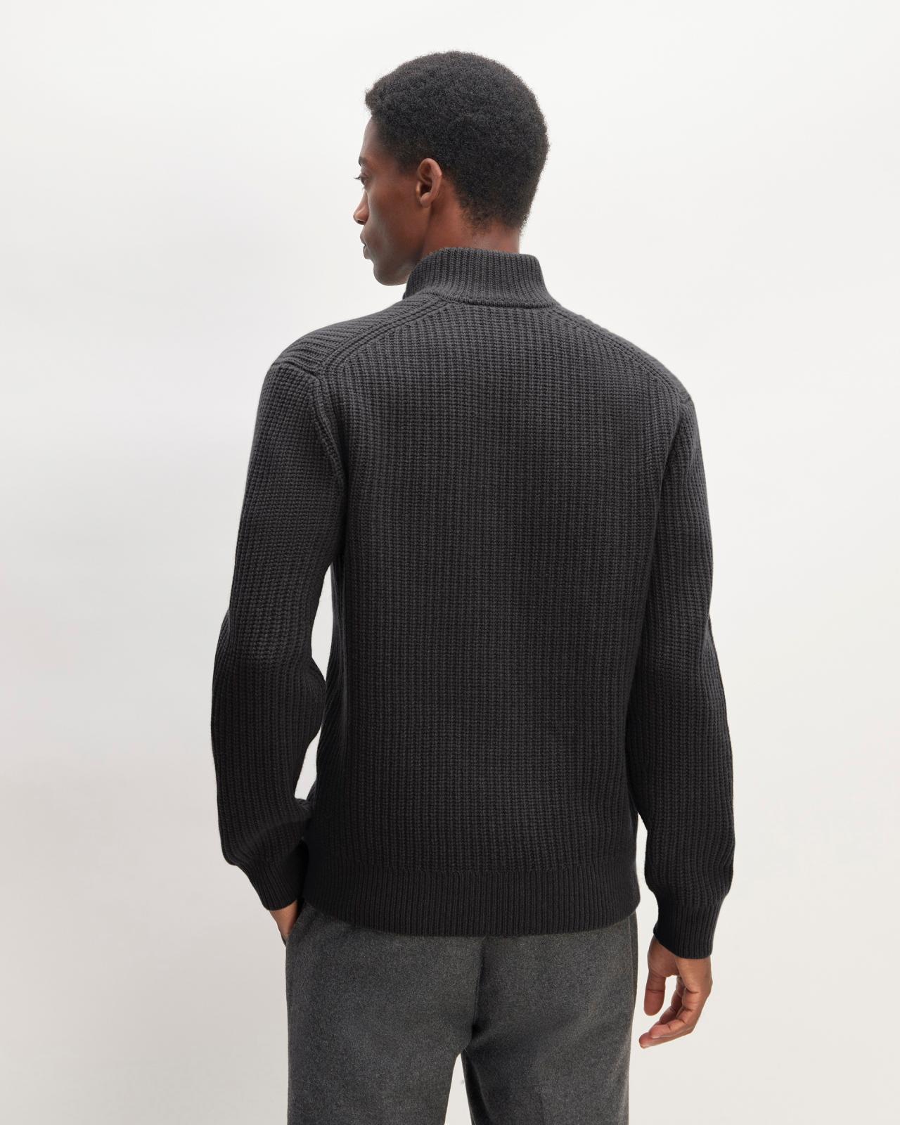The Felted Merino Half-Zip Sweater Product Image