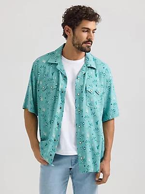Wrangler® Coconut Cowboy Snap Front Camp Shirt | Men's SHIRTS | Wrangler® Product Image