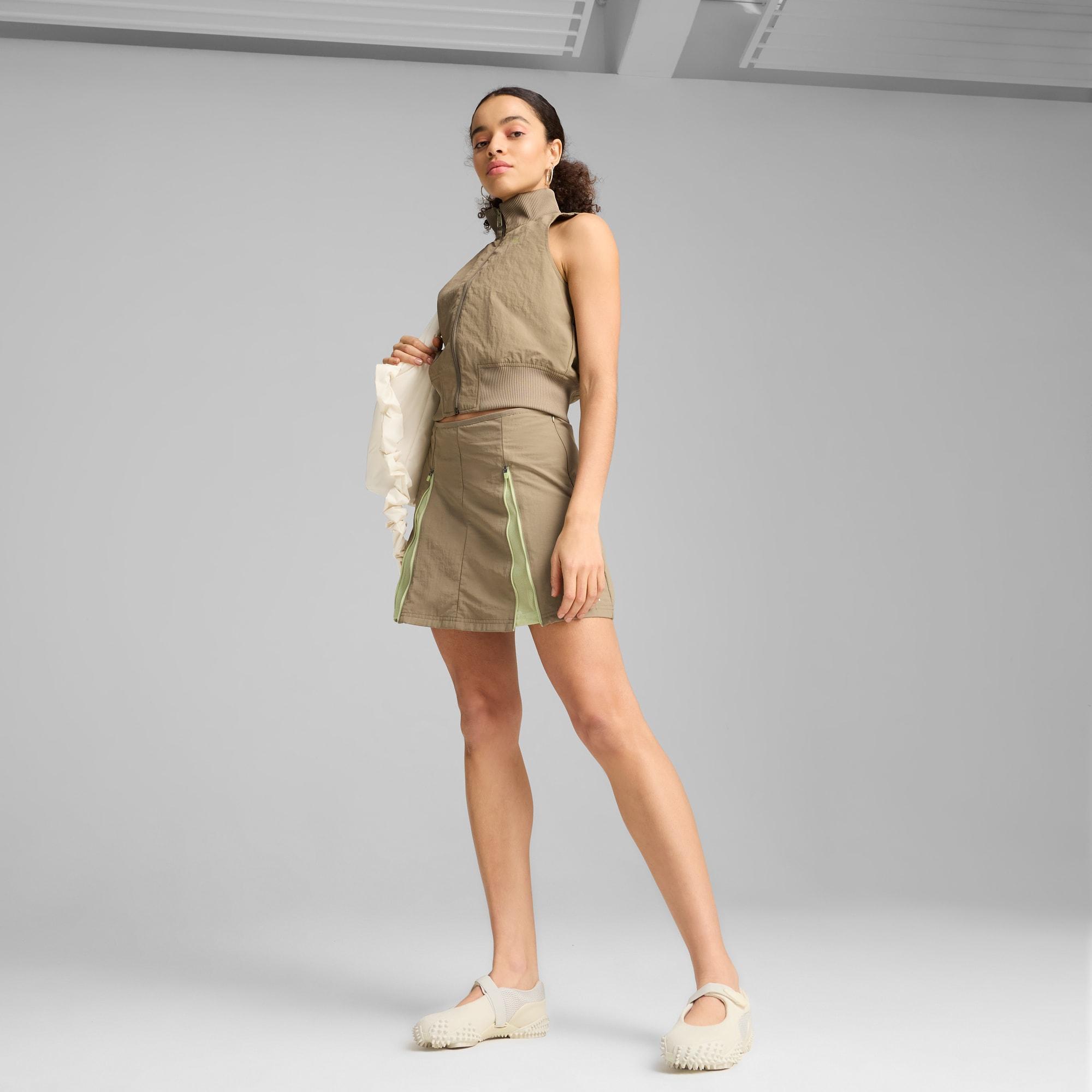 DARE TO Women's Zip-Off Woven Skirt Product Image