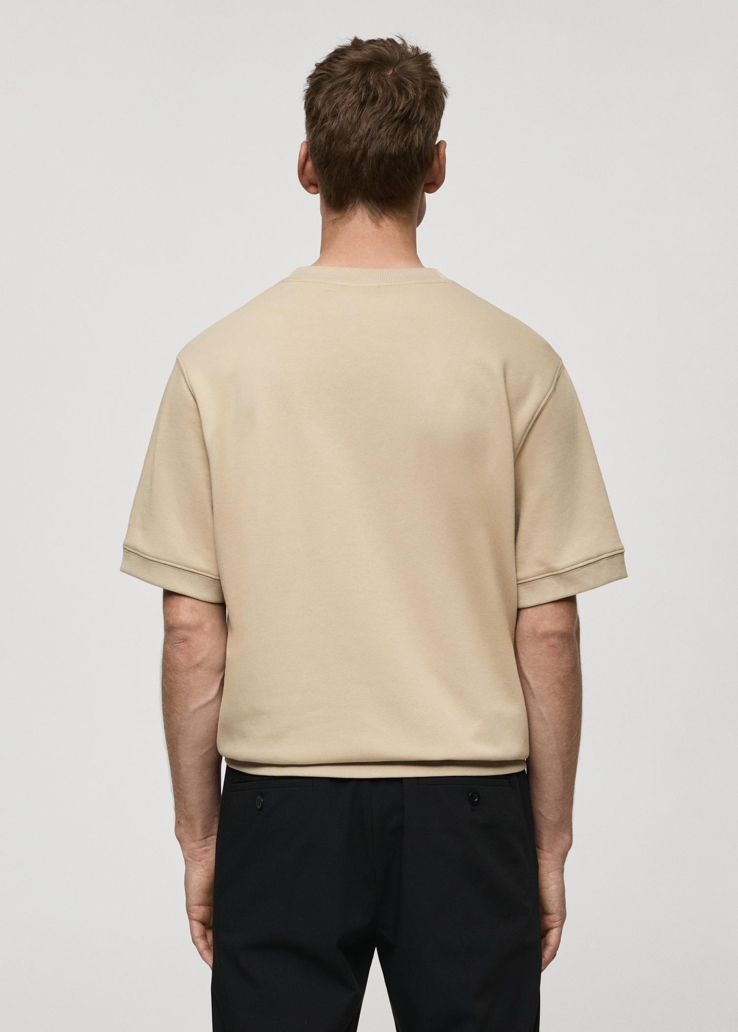 Regular-fit cotton t-shirt - Men | MANGO USA Product Image