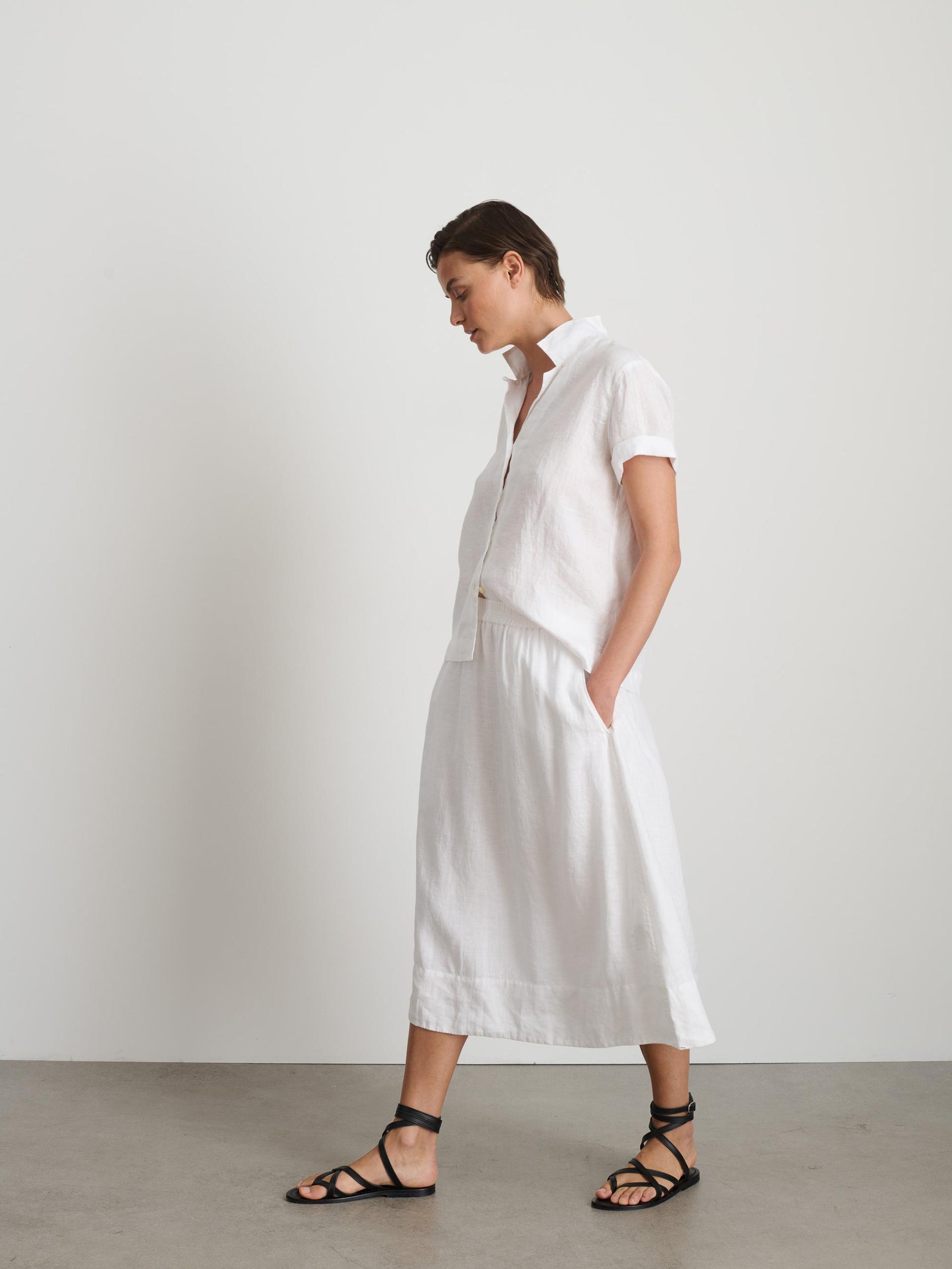 Maddie Skirt in Linen Product Image