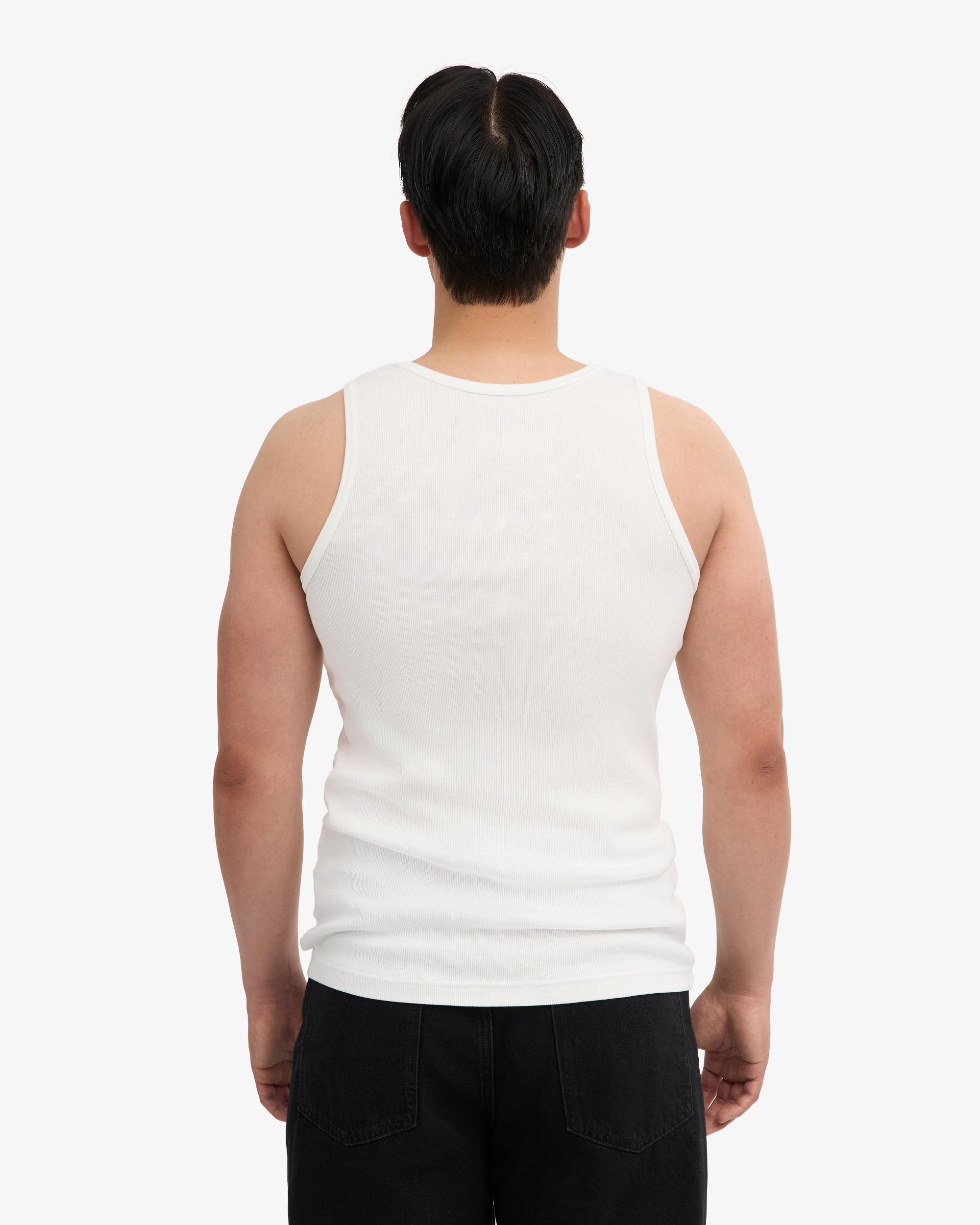 Organic Rib Tank Top - Optical White Product Image
