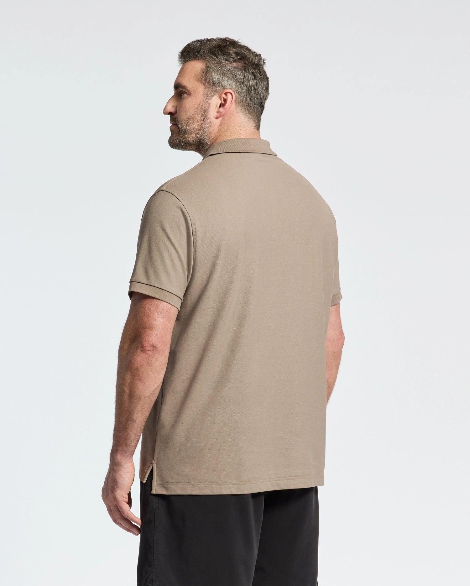 MENS BIG AND TALL CLASSIC PIQUE POLO SHIRT - B9K001CRPC Male Product Image