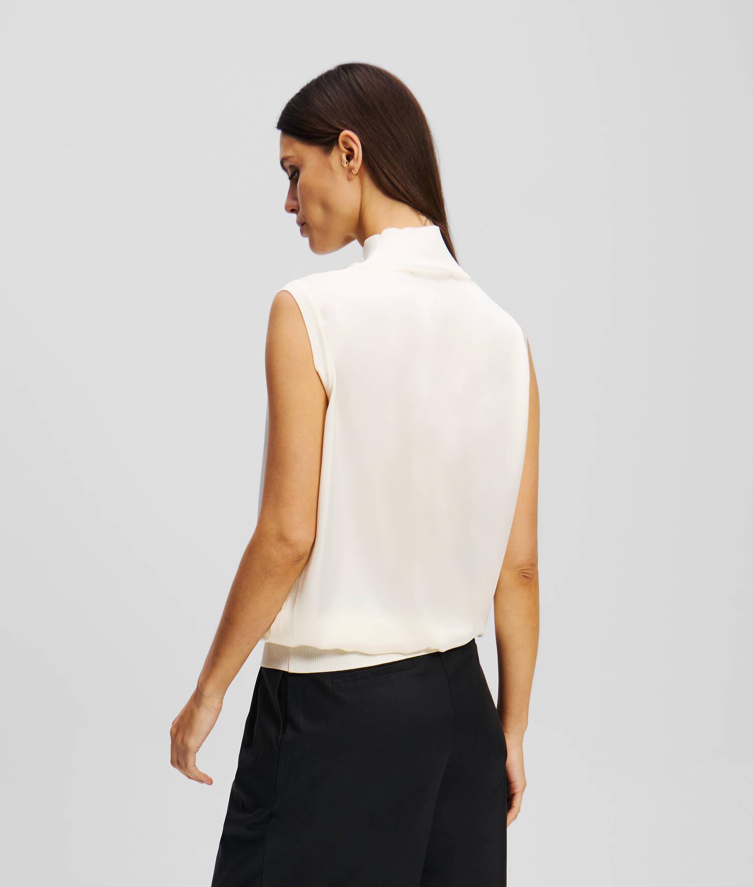 SLEEVELESS SATIN TOP Product Image