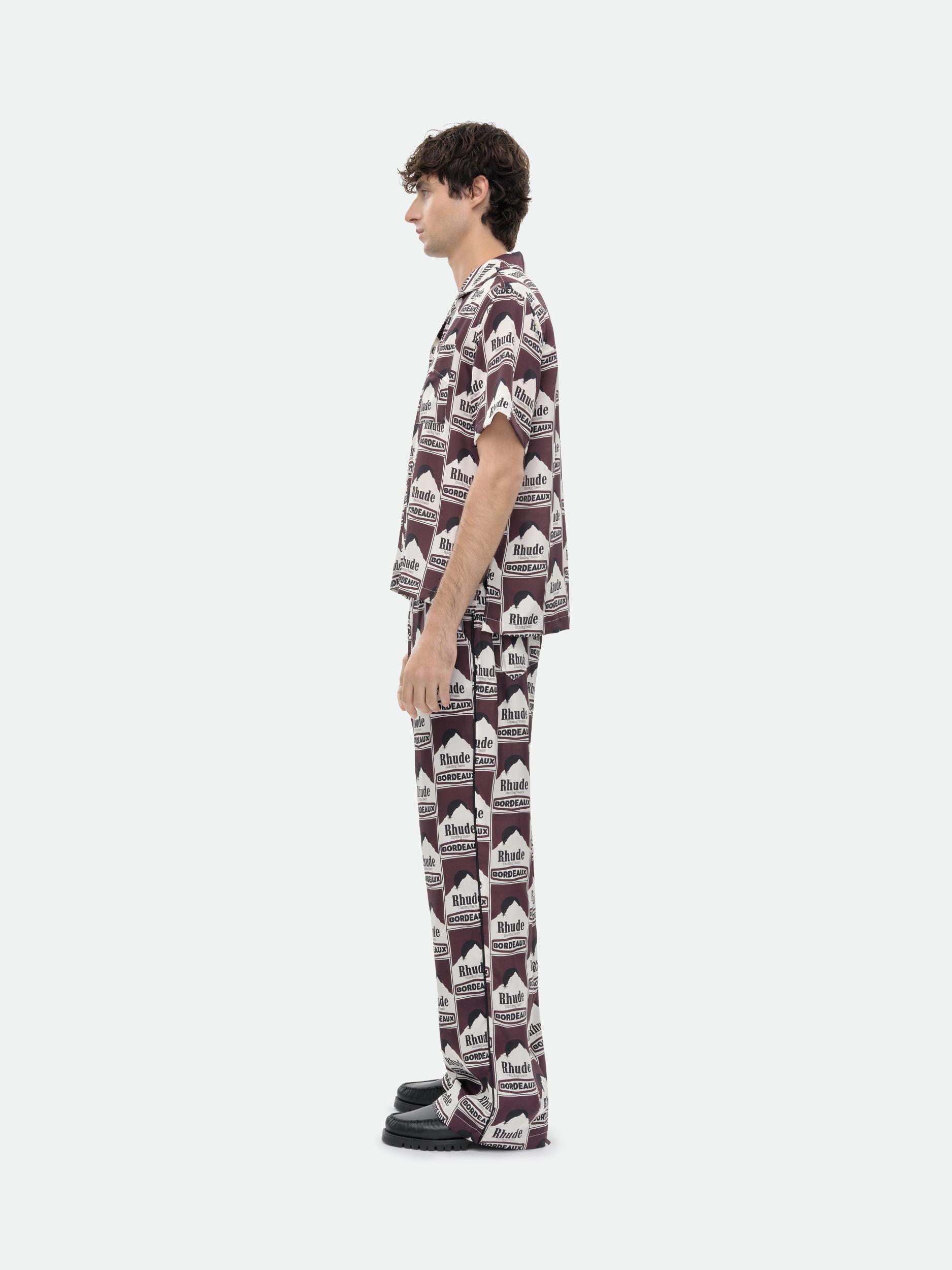 MOONLIGHT BORDEAUX SILK SHIRT Male Product Image