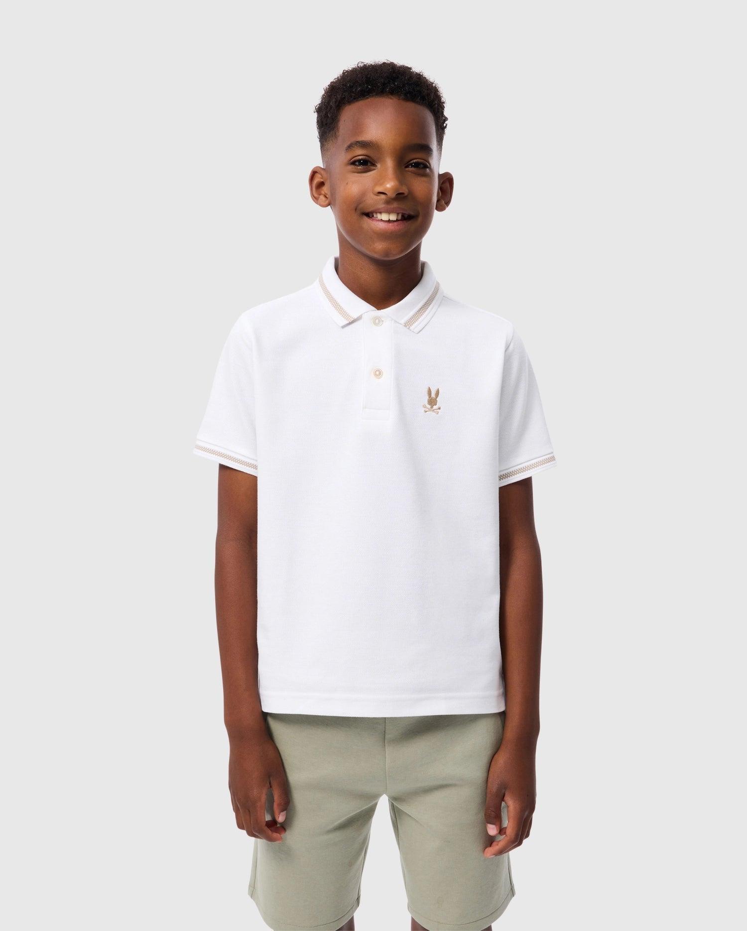 KIDS RIVIERA PIQUE POLO SHIRT - B0K640C200 Product Image