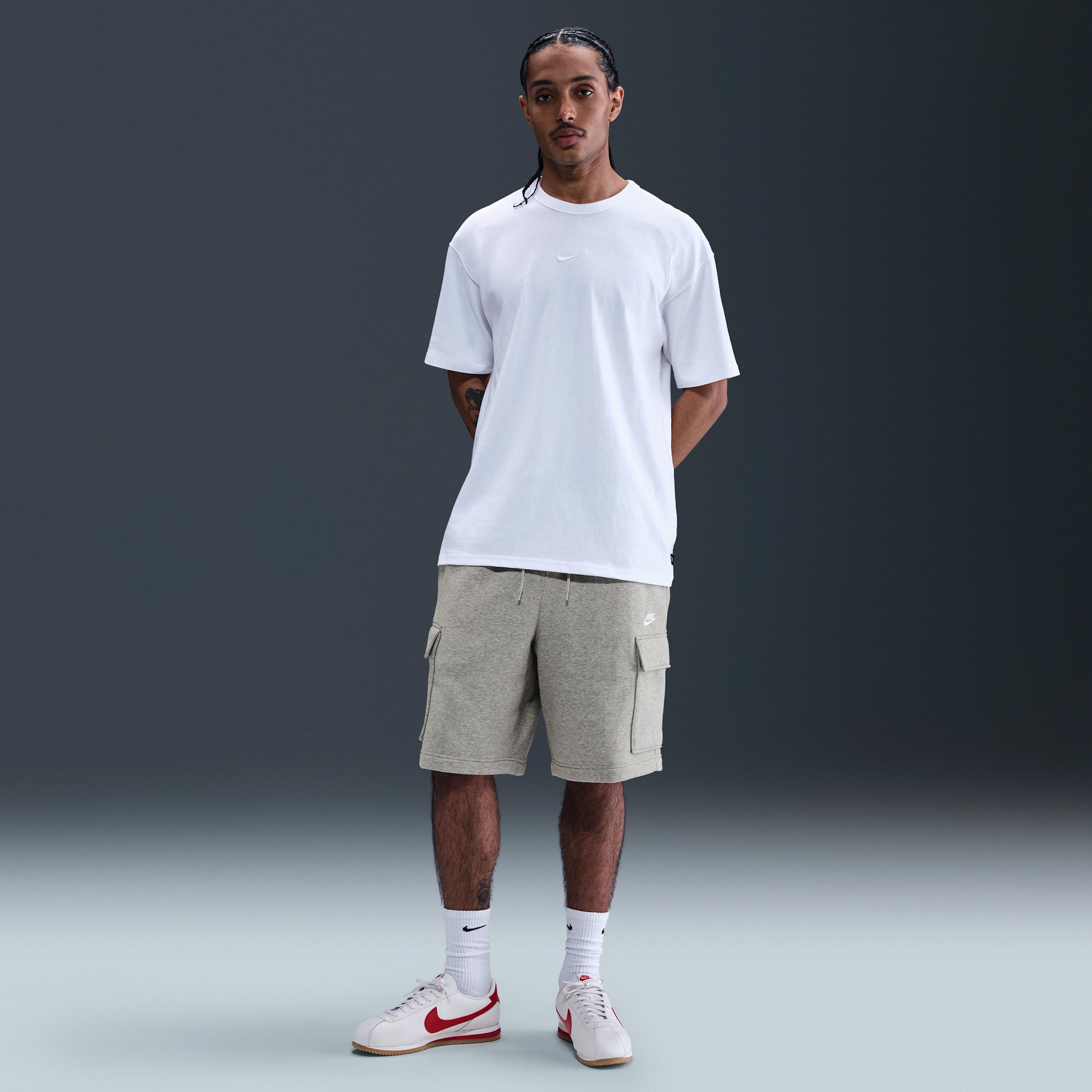 Mens Nike Club Cargo Shorts Dark Grey Grey Product Image