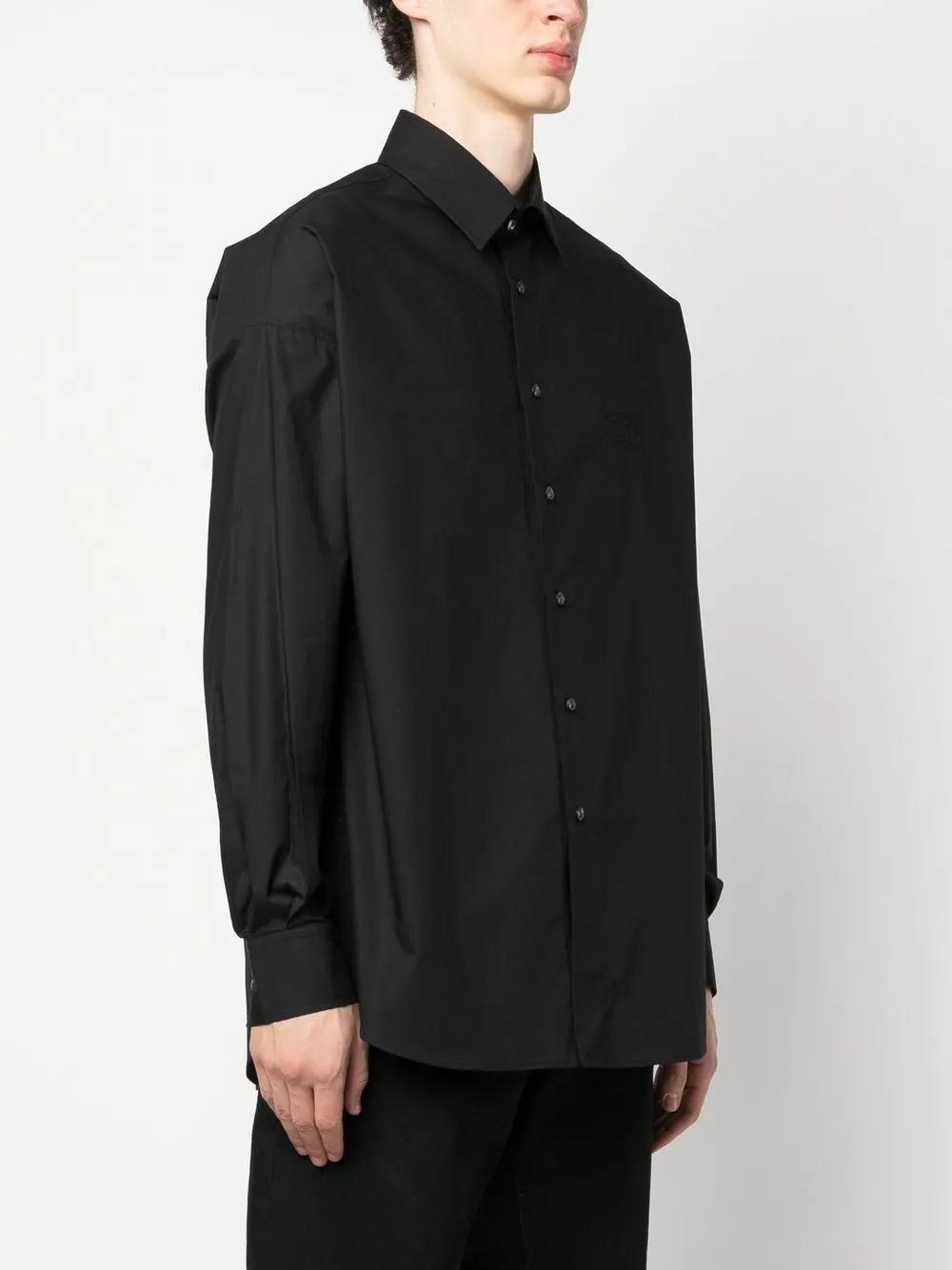 embroidered-logo detail shirt Product Image