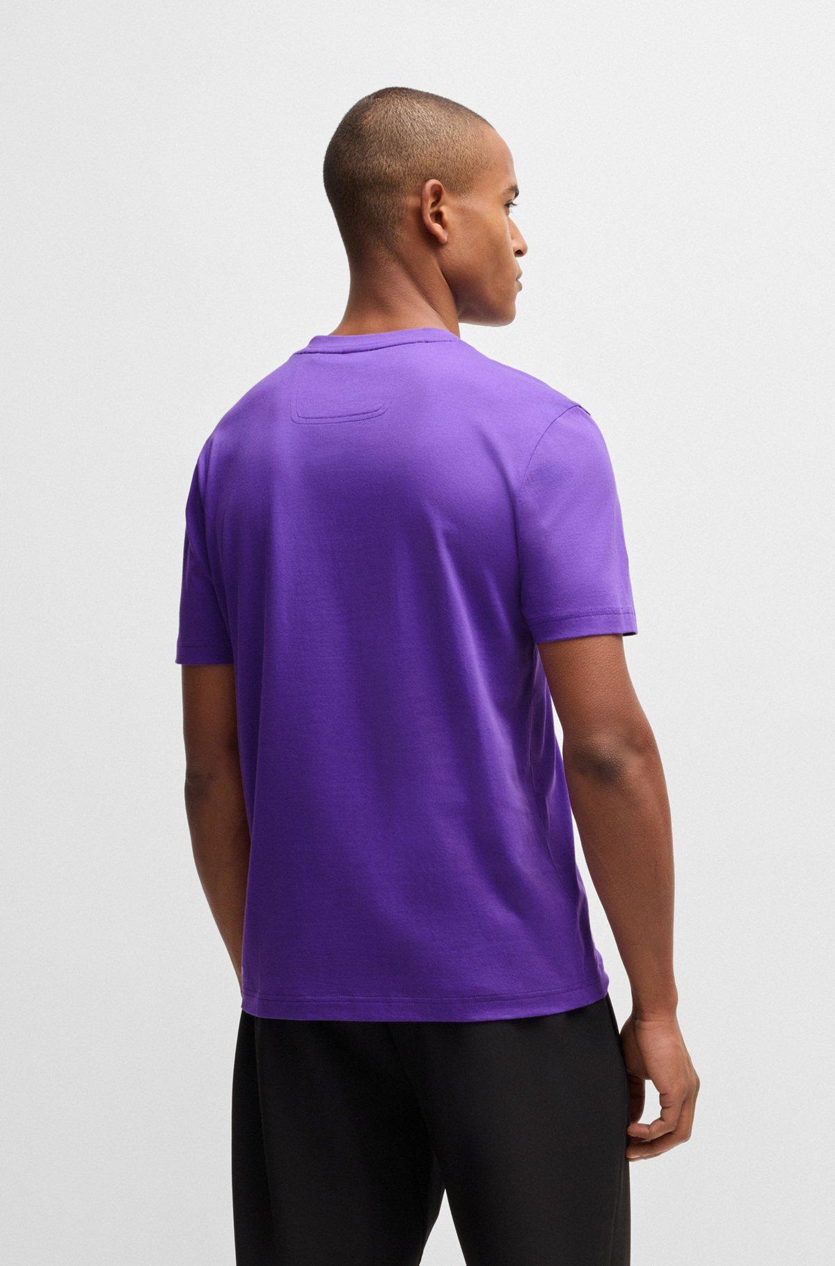 Cotton-jersey T-shirt with large logo Product Image
