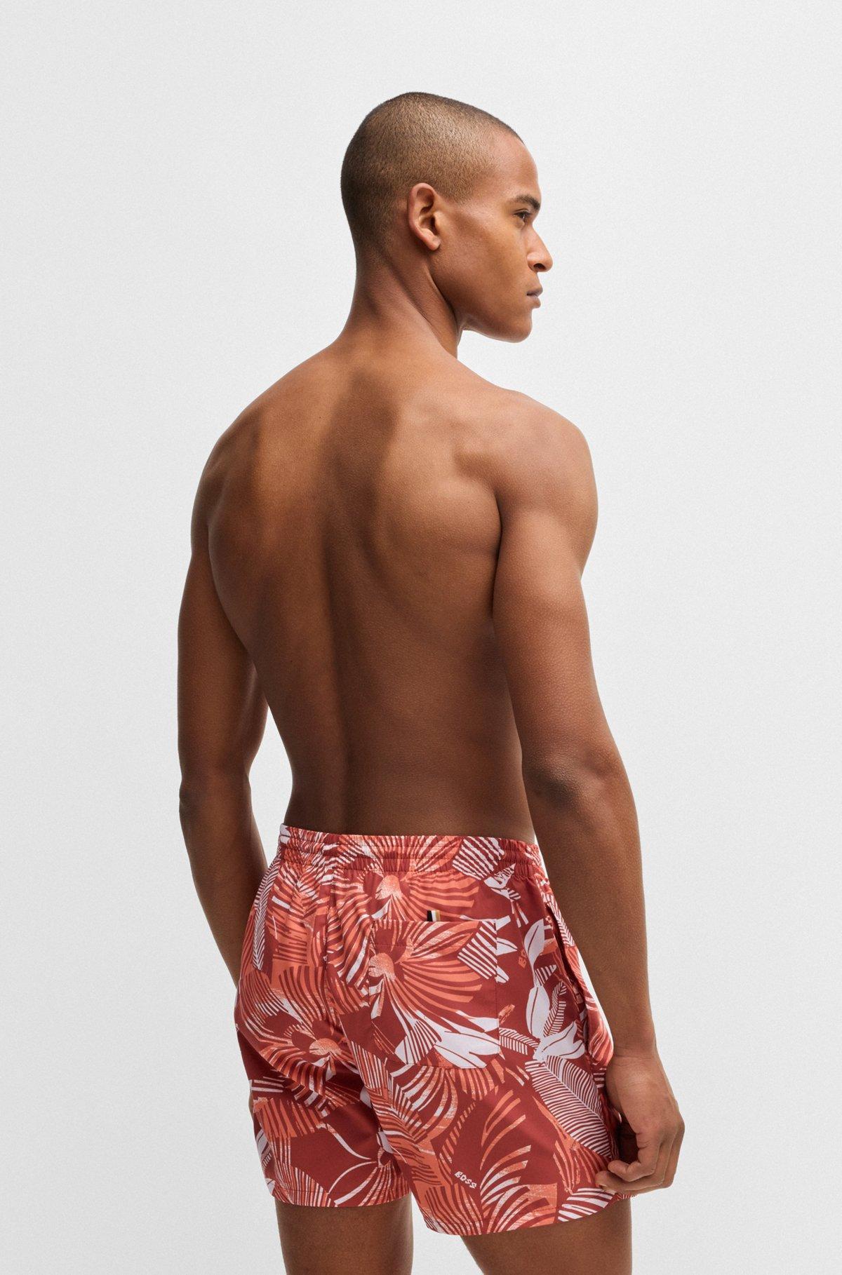 Fully lined swim shorts with seasonal print Product Image