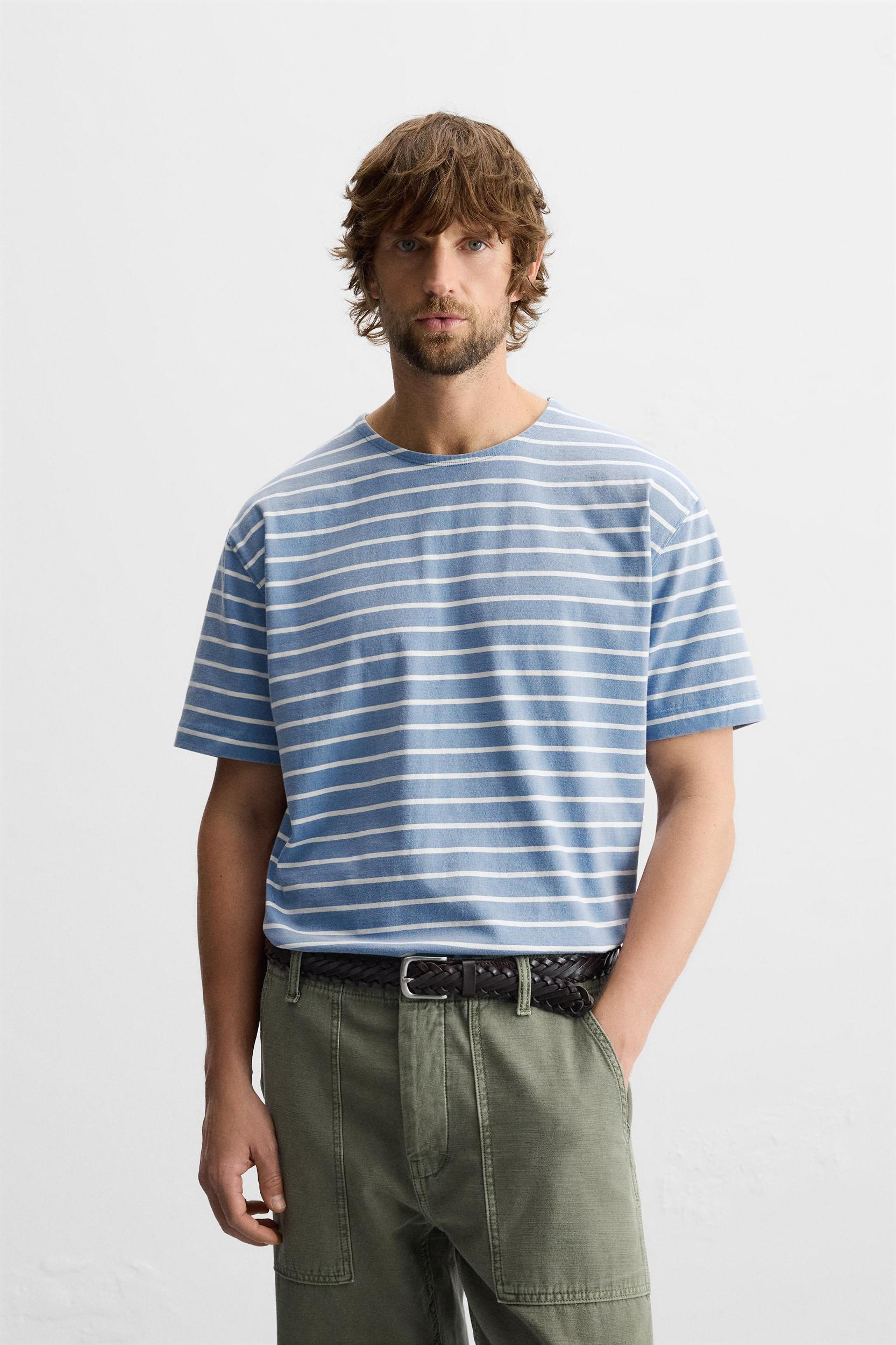 STRIPED JACQUARD T-SHIRT Product Image