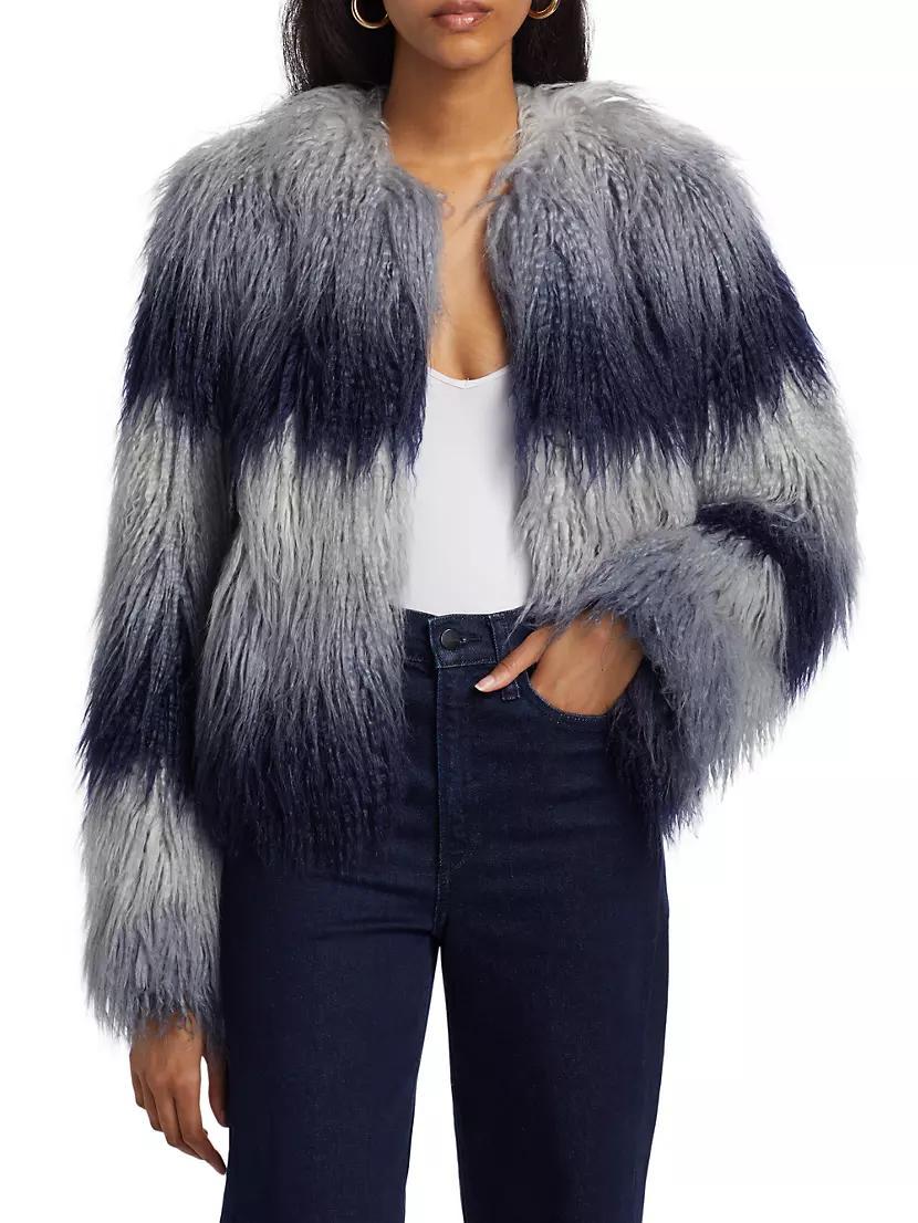 Sameul Ombré Faux Fur Coat Product Image