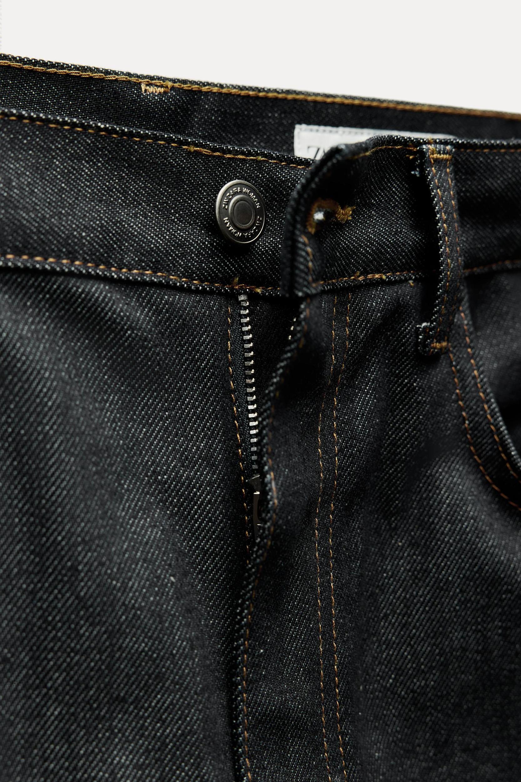 MID WAIST DENIM SHORTS ZW COLLECTION Product Image