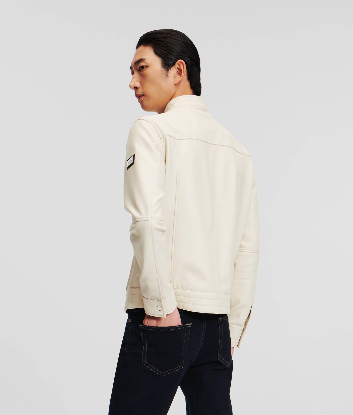 ZIP-UP LEATHER JACKET Product Image