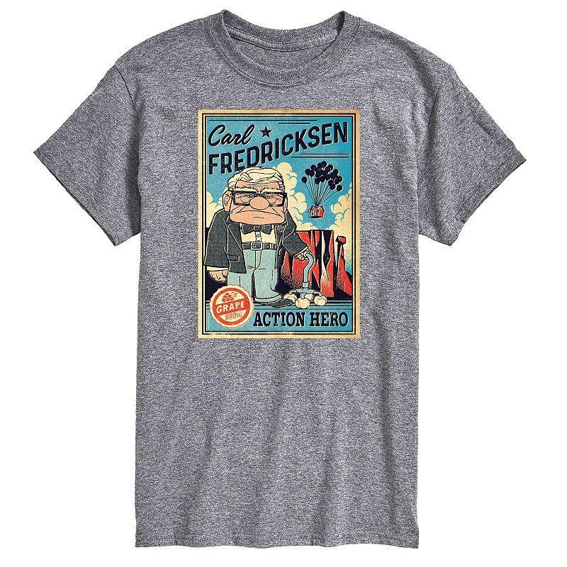 Disney / Pixar's UP Big & Tall Carl Graphic Tee, Men's, Size: Large Tall, Black Product Image