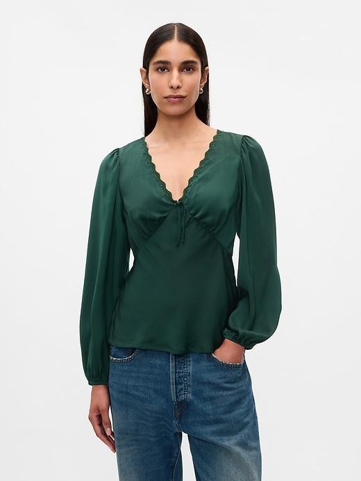 Satin Empire Top Product Image
