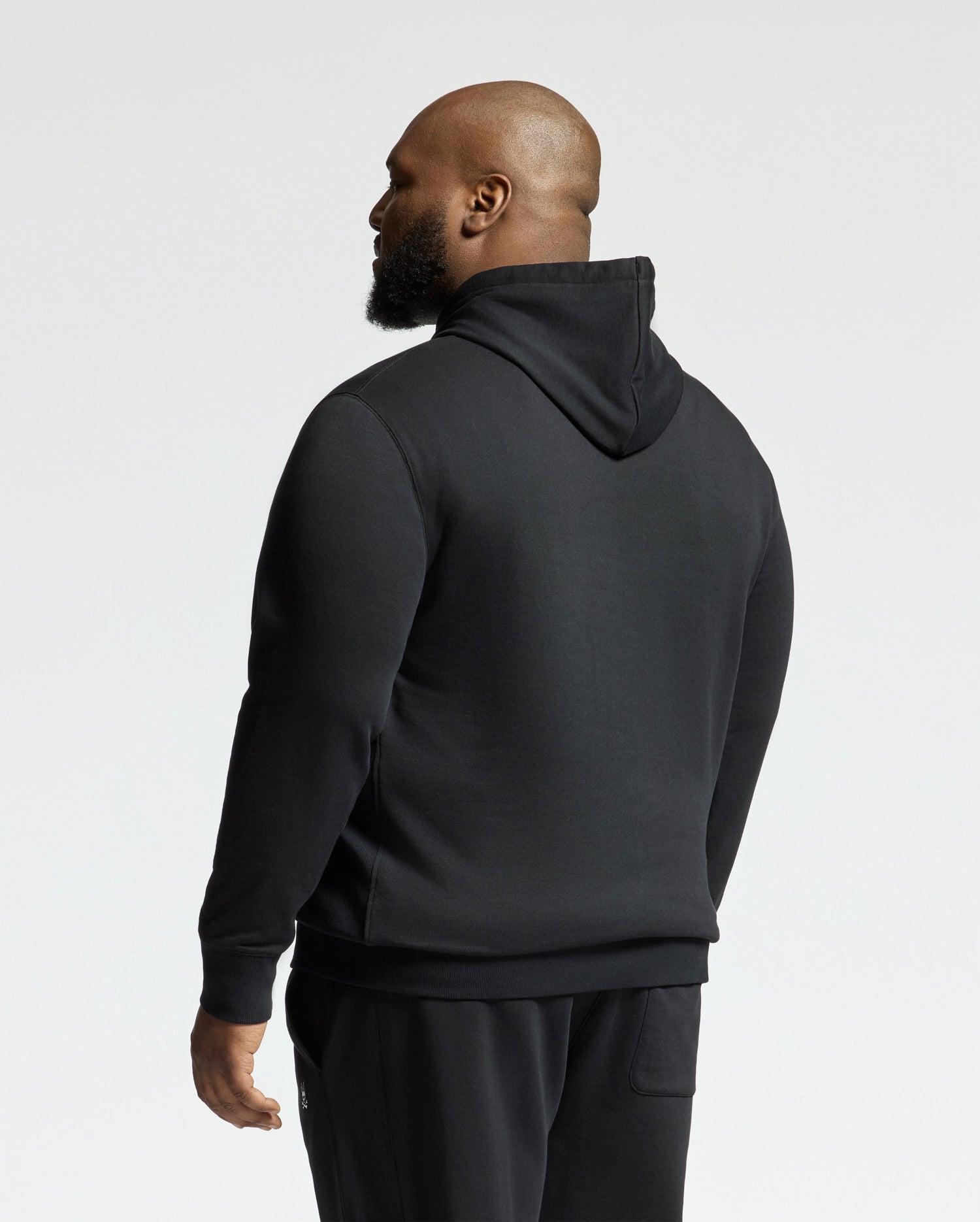 Men's Big And Tall Levy Essential Fleece Hoodie 001 BLACK / 3XL Product Image