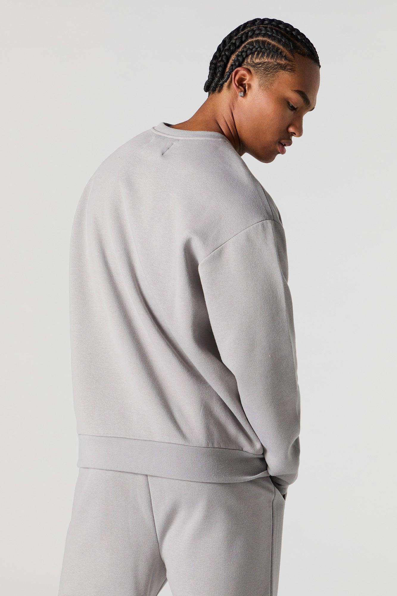 Solid Fleece Sweatshirt Male Product Image
