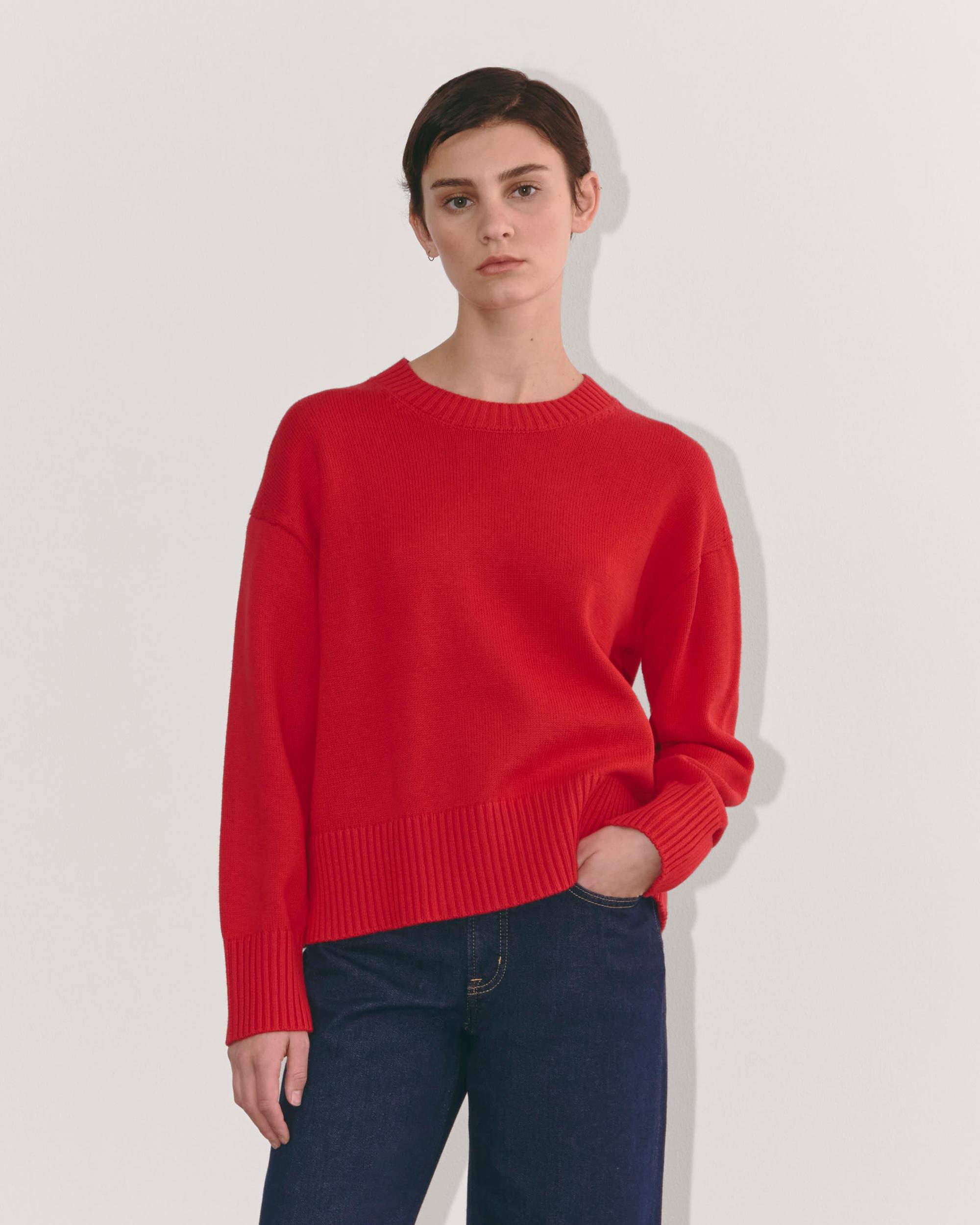 Womens Boxy Sweater in Everyday Cotton by Everlane Product Image