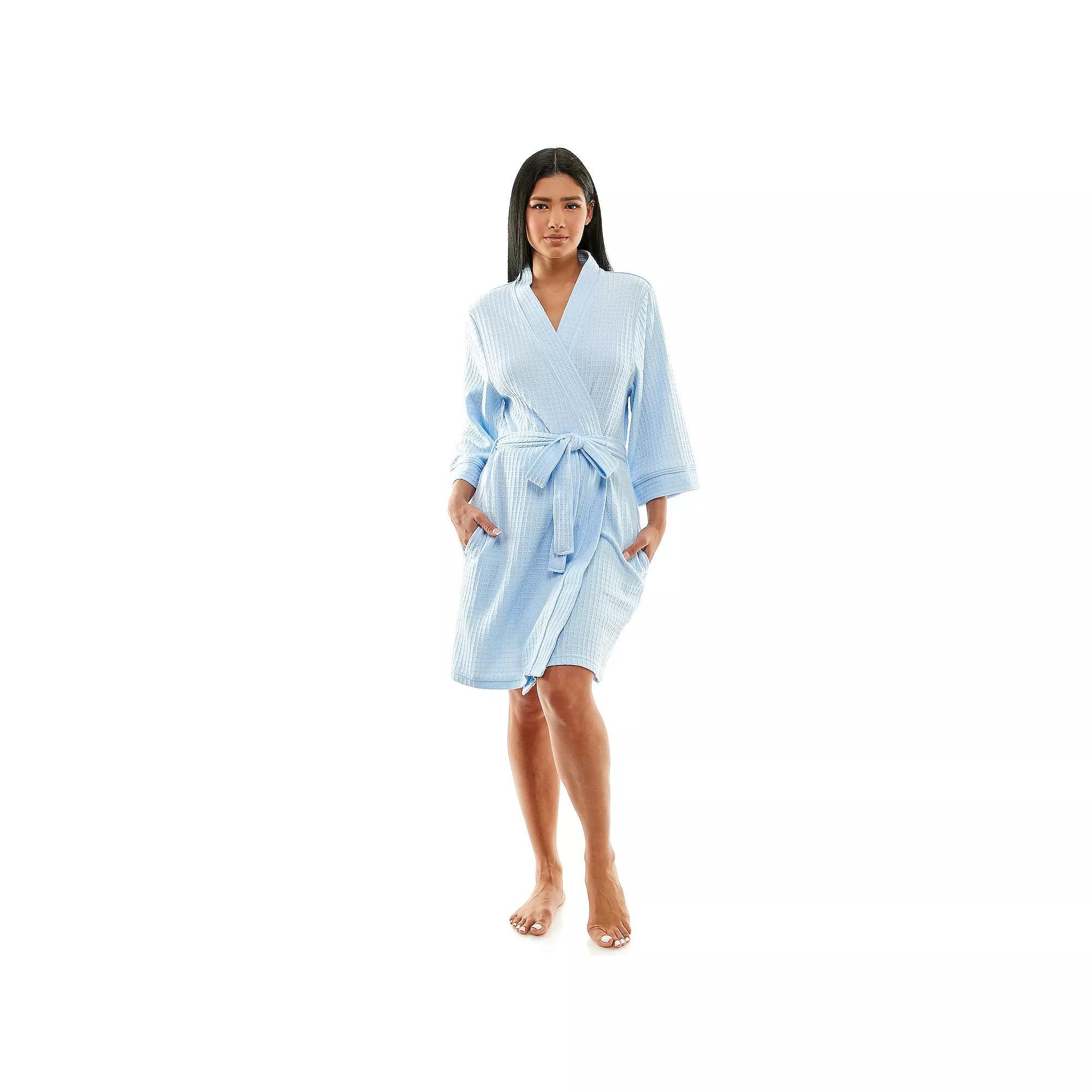 Women's Croft & Barrow® Kimono Robe, Size: Large, White Solid Product Image