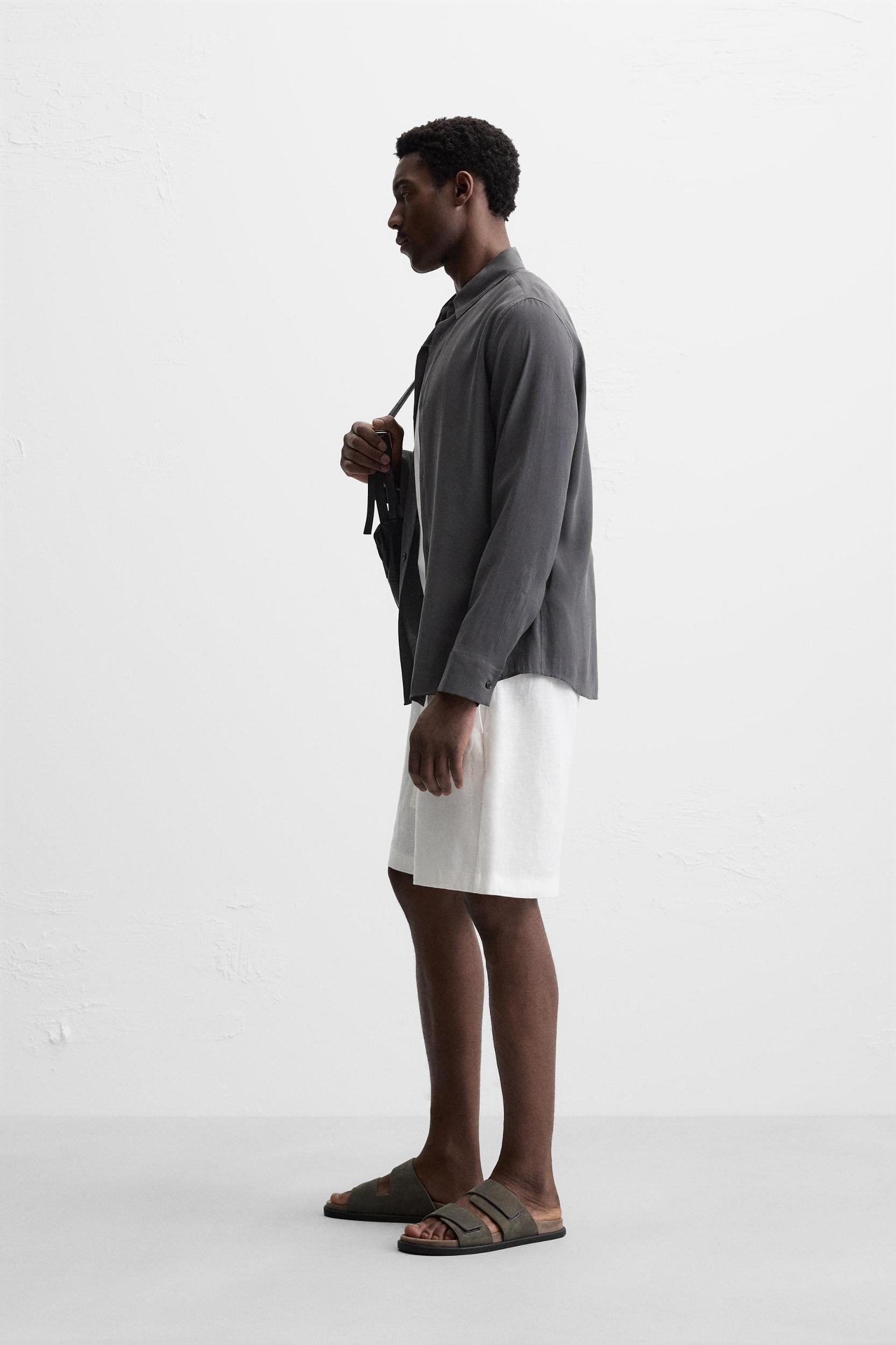 100% LINEN SHORTS Product Image