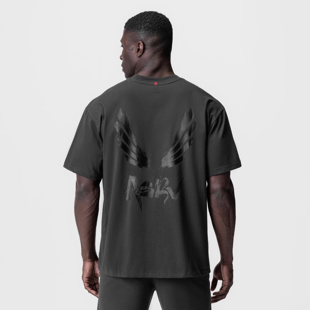 0797. Tech Essential™ Relaxed Tee - Black/Black "OTWR" Product Image