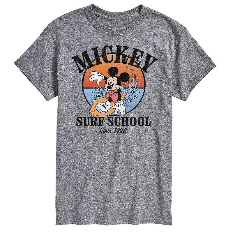 Disneys Mickey Mouse Big & Tall Surf School Graphic Tee, Mens Product Image