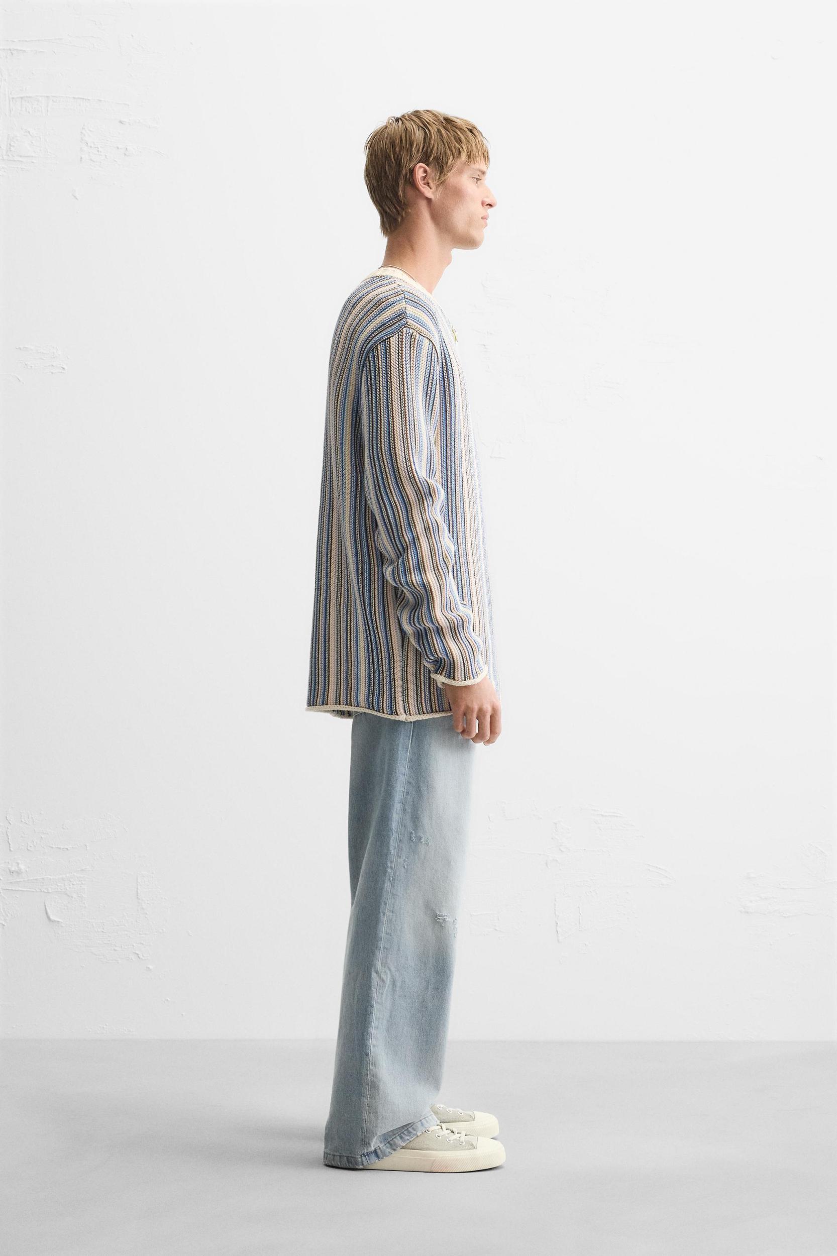 STRIPED JACQUARD SWEATER Product Image