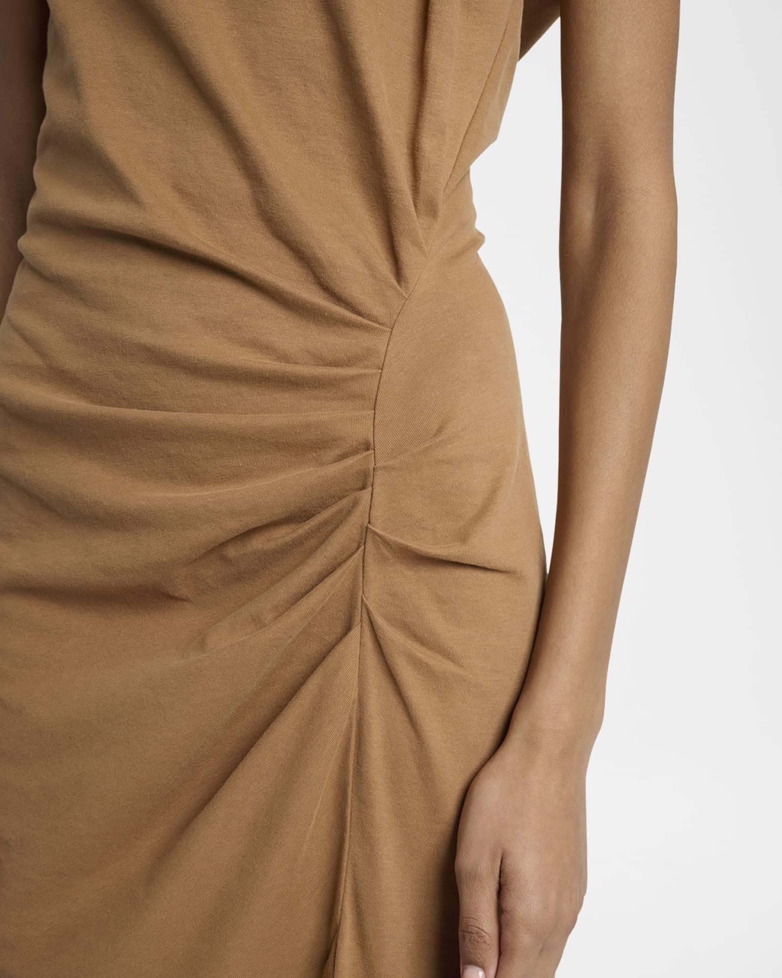 Nadela Ruched Cotton Jersey Dress Product Image