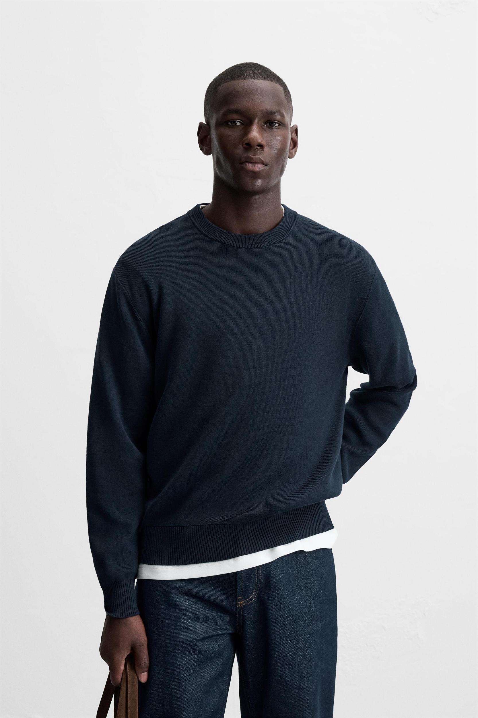 STRUCTURED COTTON - MODAL SWEATER Product Image