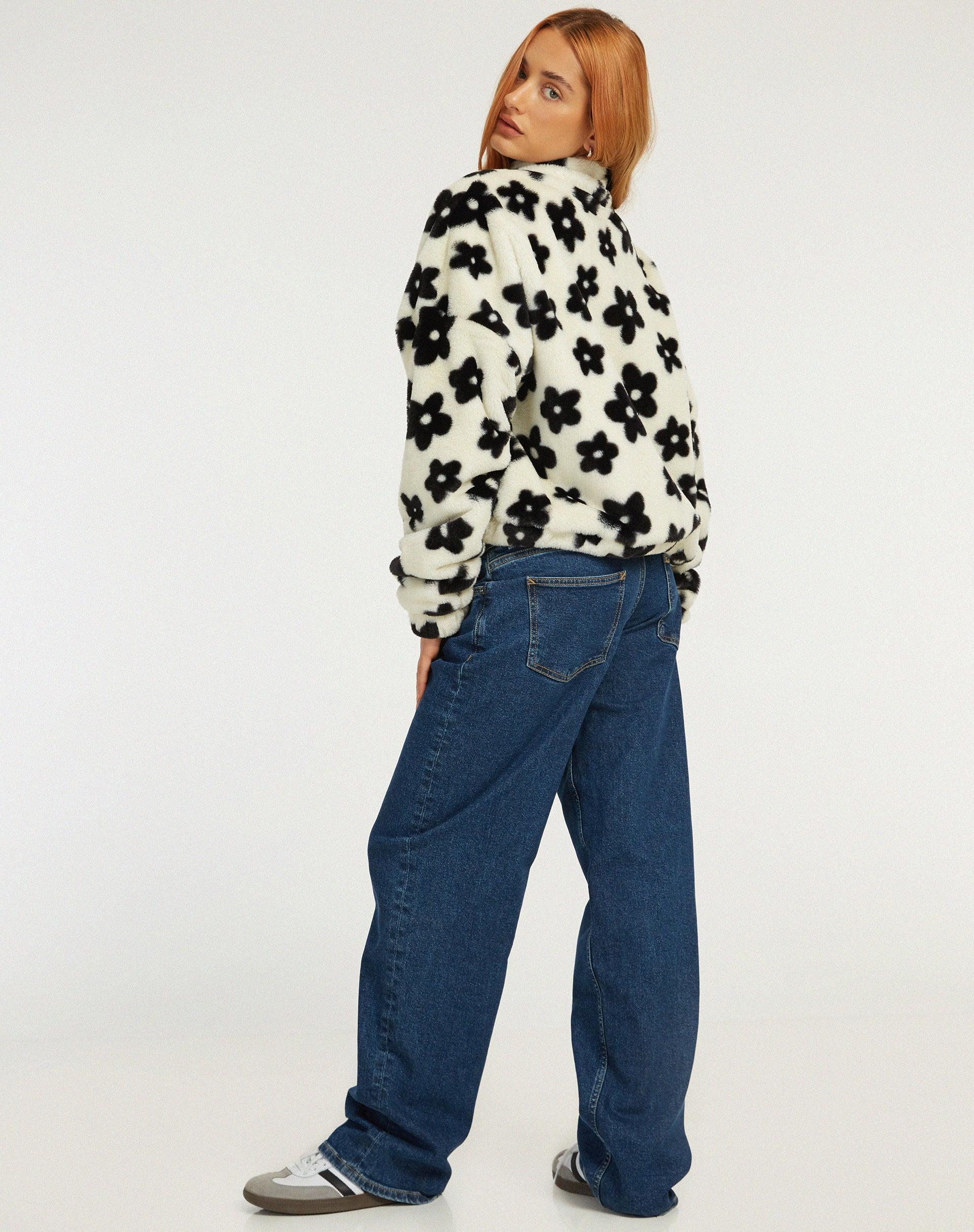 Nero Jacket in Daisy White and Black Product Image