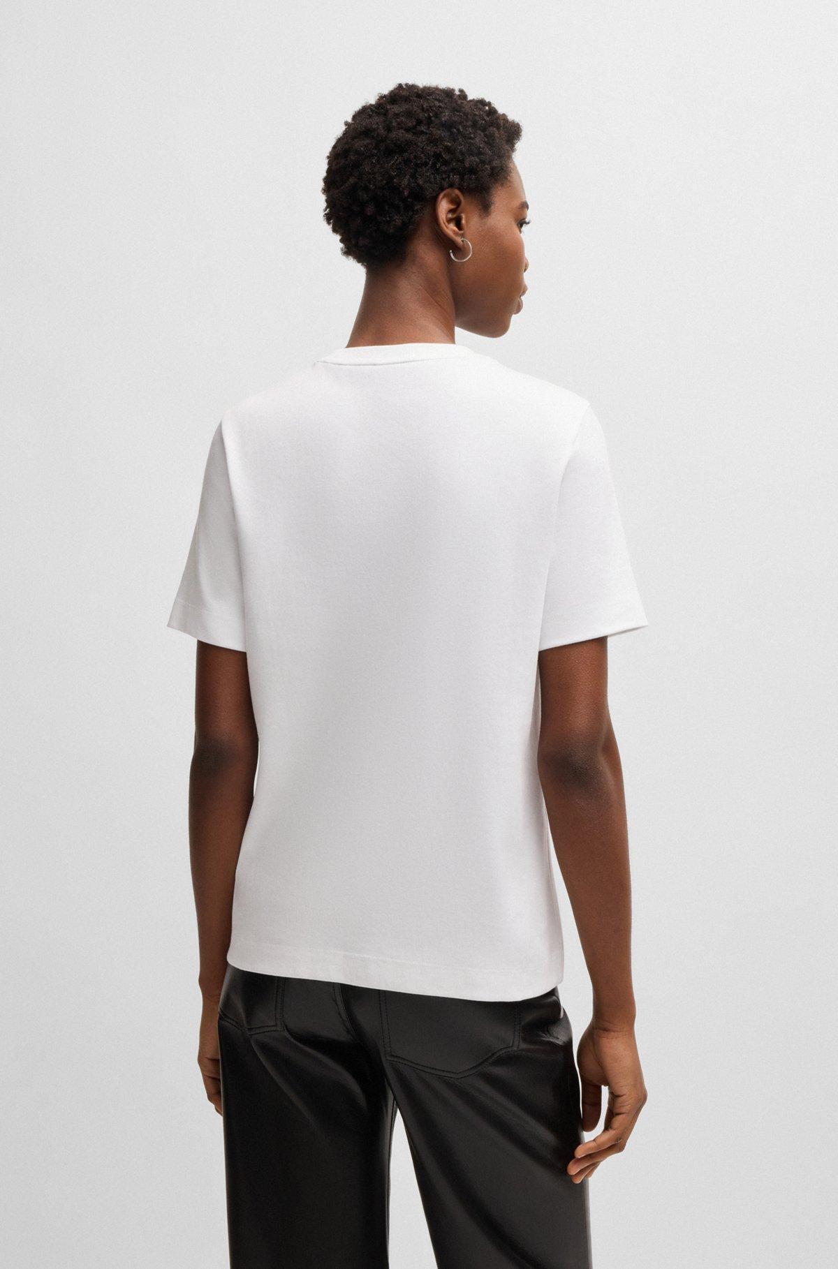 Interlock-cotton T-shirt with Double B monogram Product Image