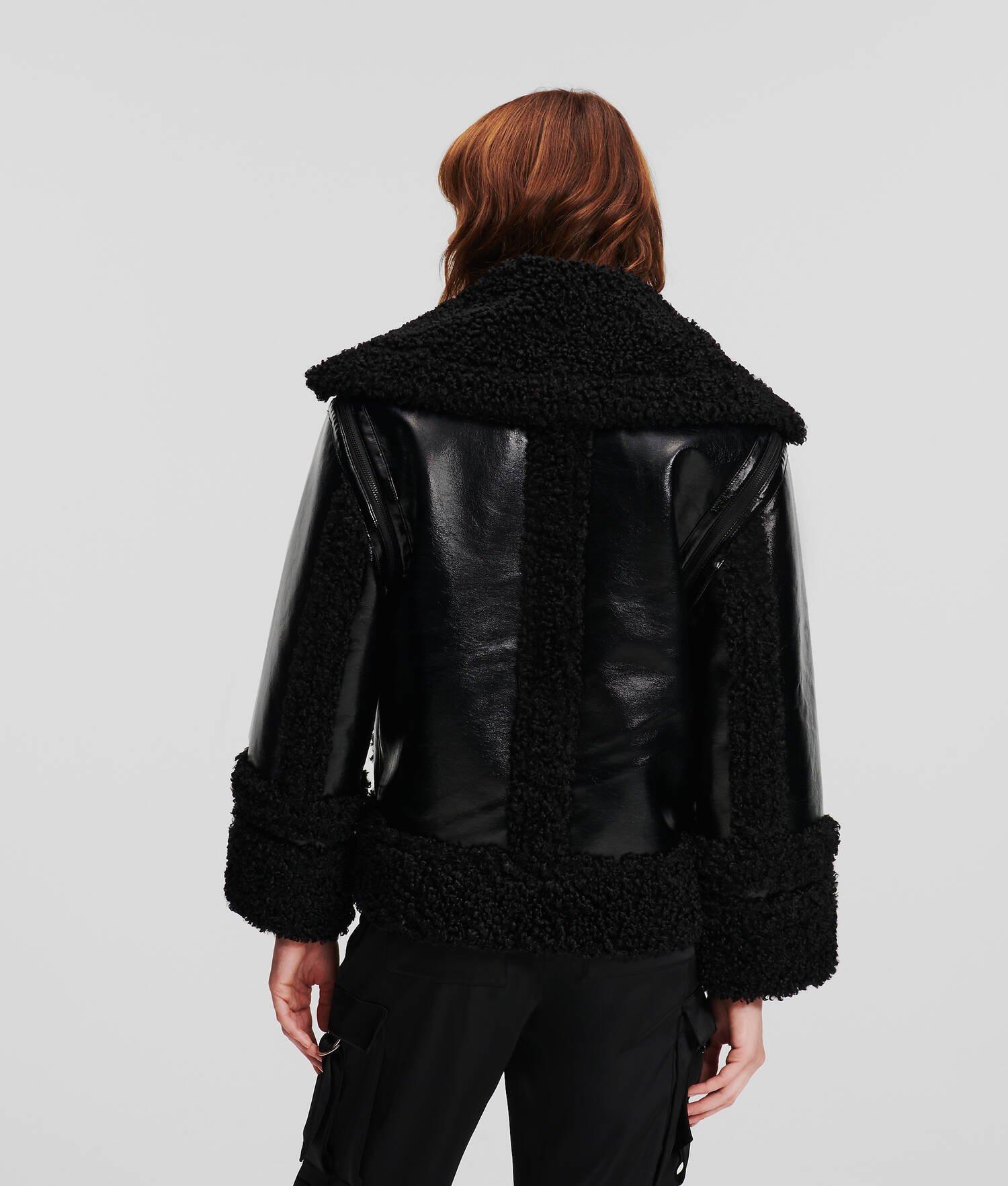FAUX-SHEARLING AVIATOR JACKET Product Image
