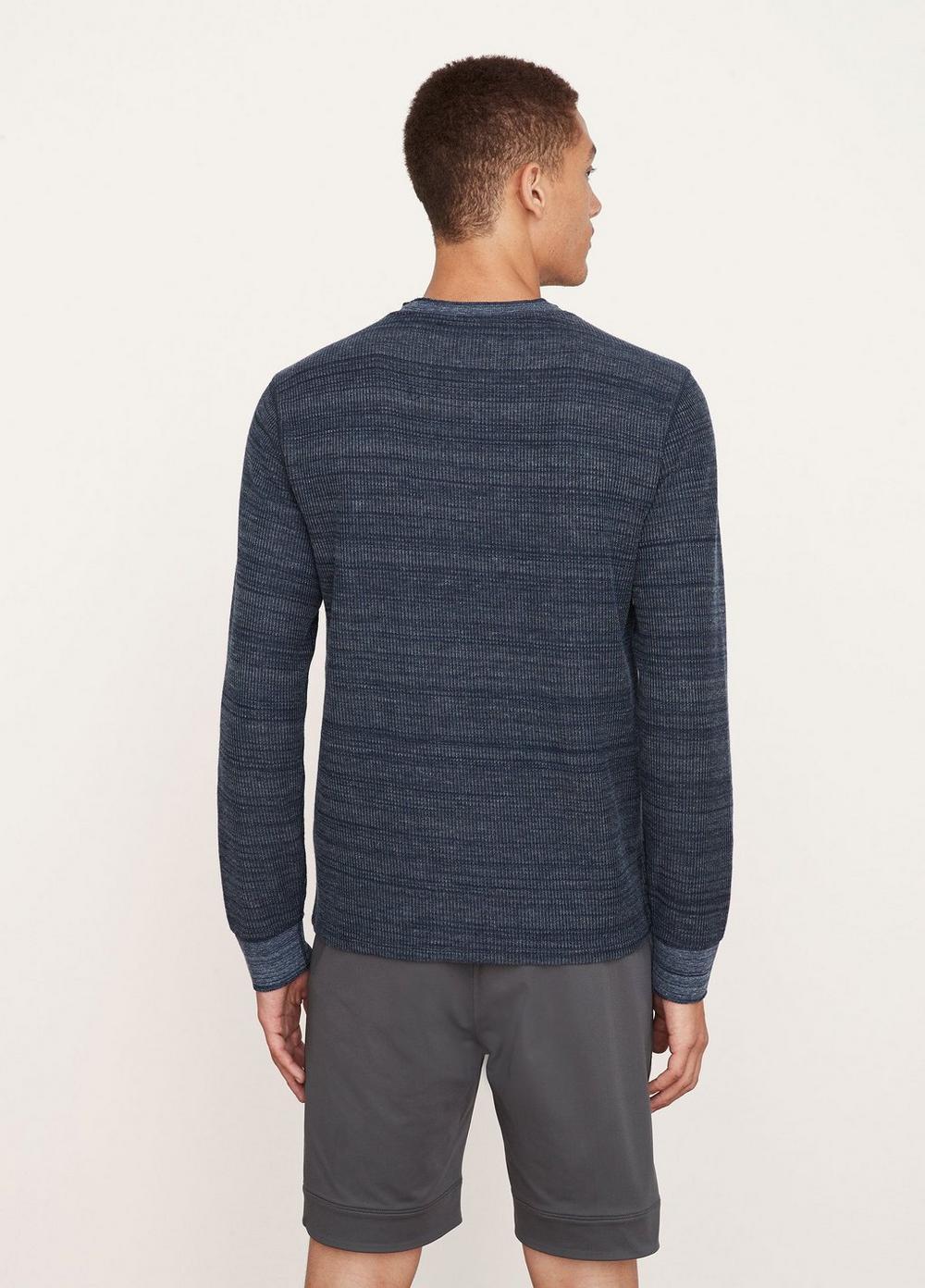Heather Thermal Long Sleeve Crew Neck Shirt Product Image